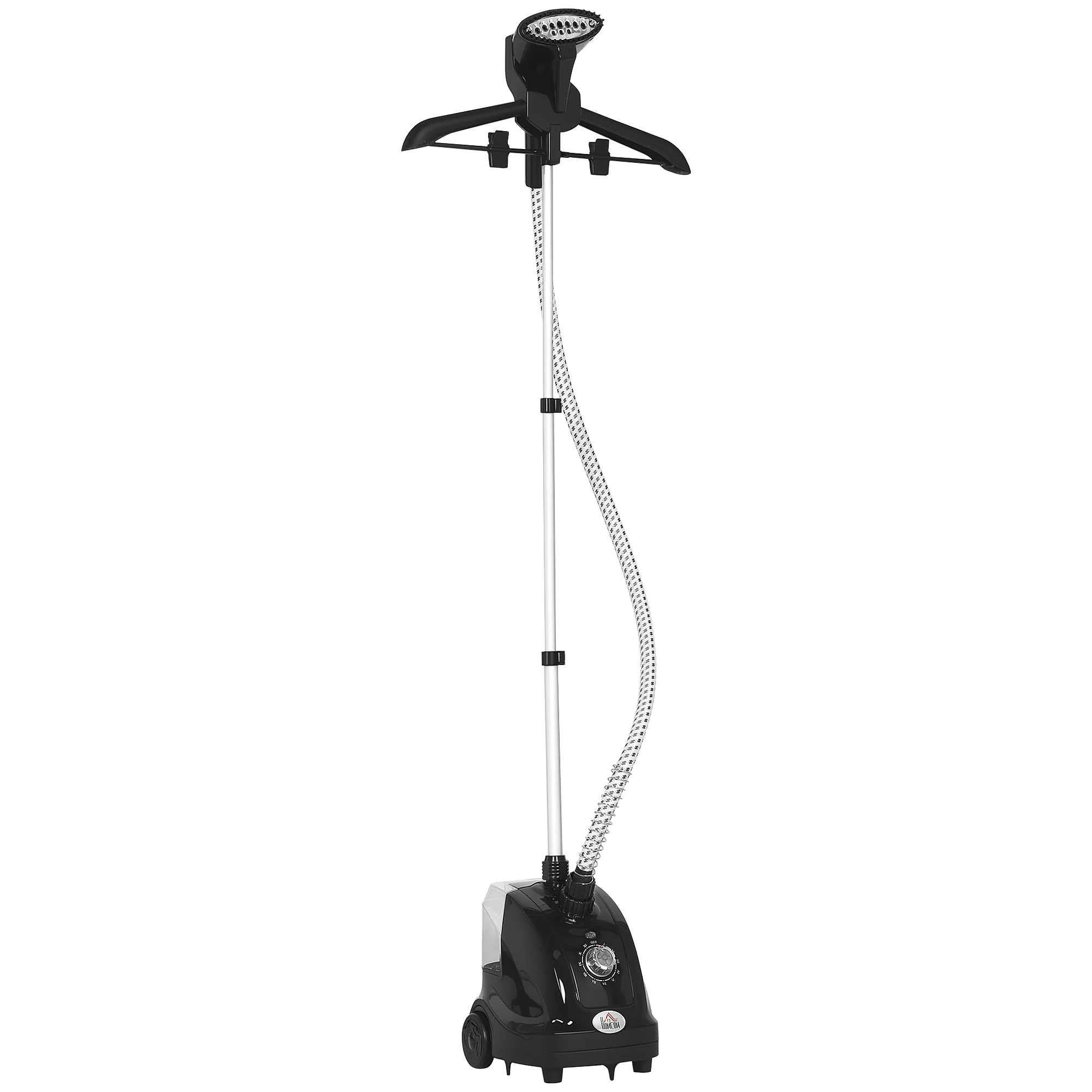 HOMCOM Clothes Steamer with Adjustable Pole 41-110 cm Black