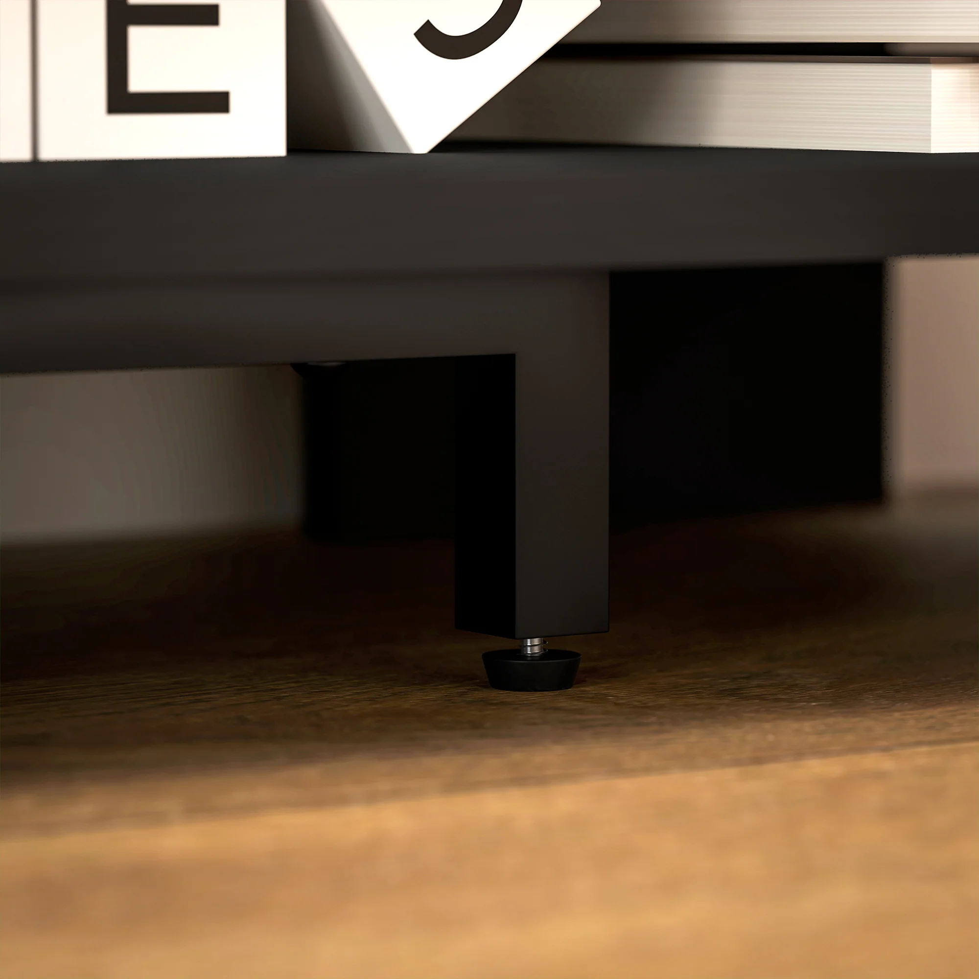 HOMCOM Corner TV Stand, TV Unit With Open Shelves For 47 Inch TV - Image 9