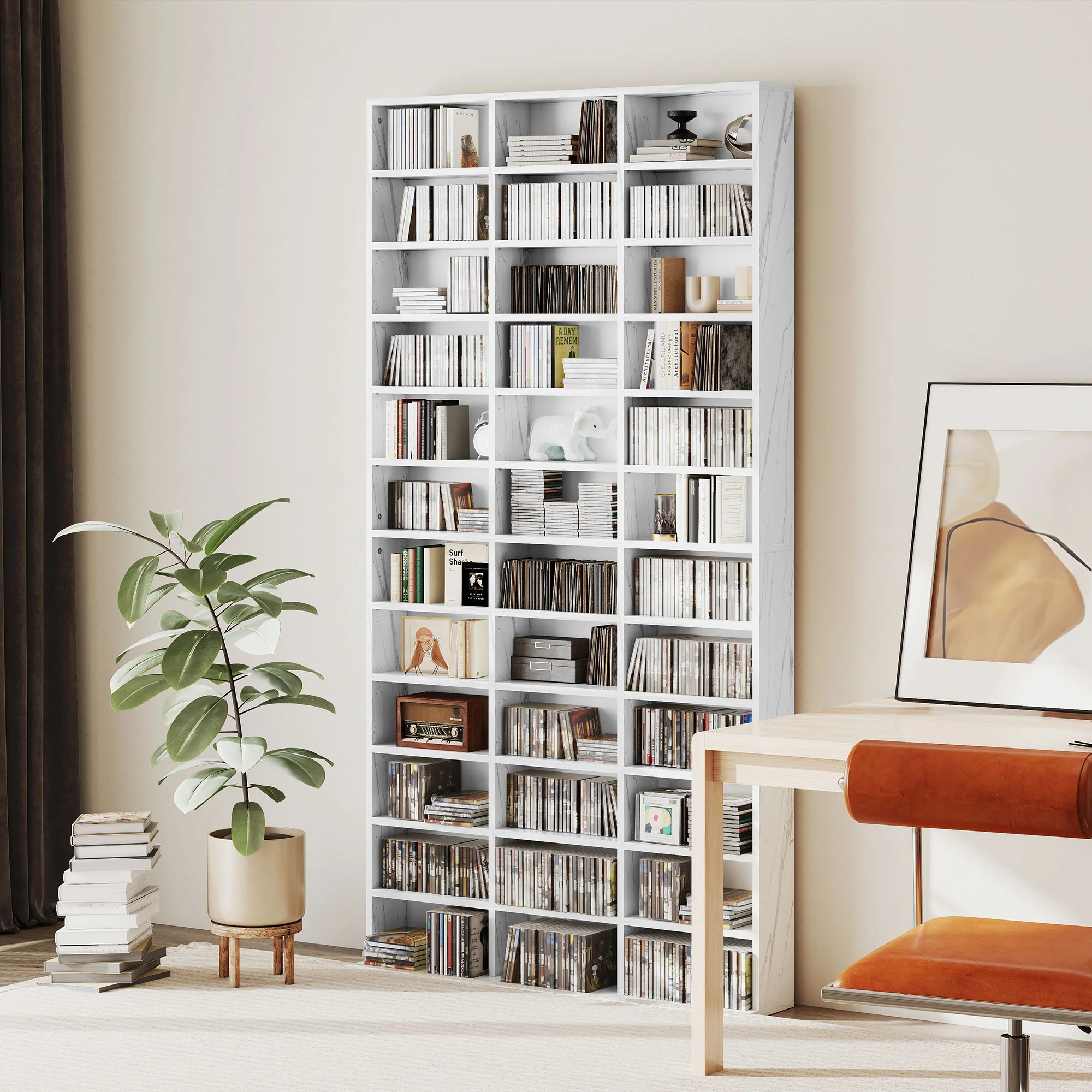 HOMCOM DVD CD Media Storage Rack, Video Display Unit - Image 11