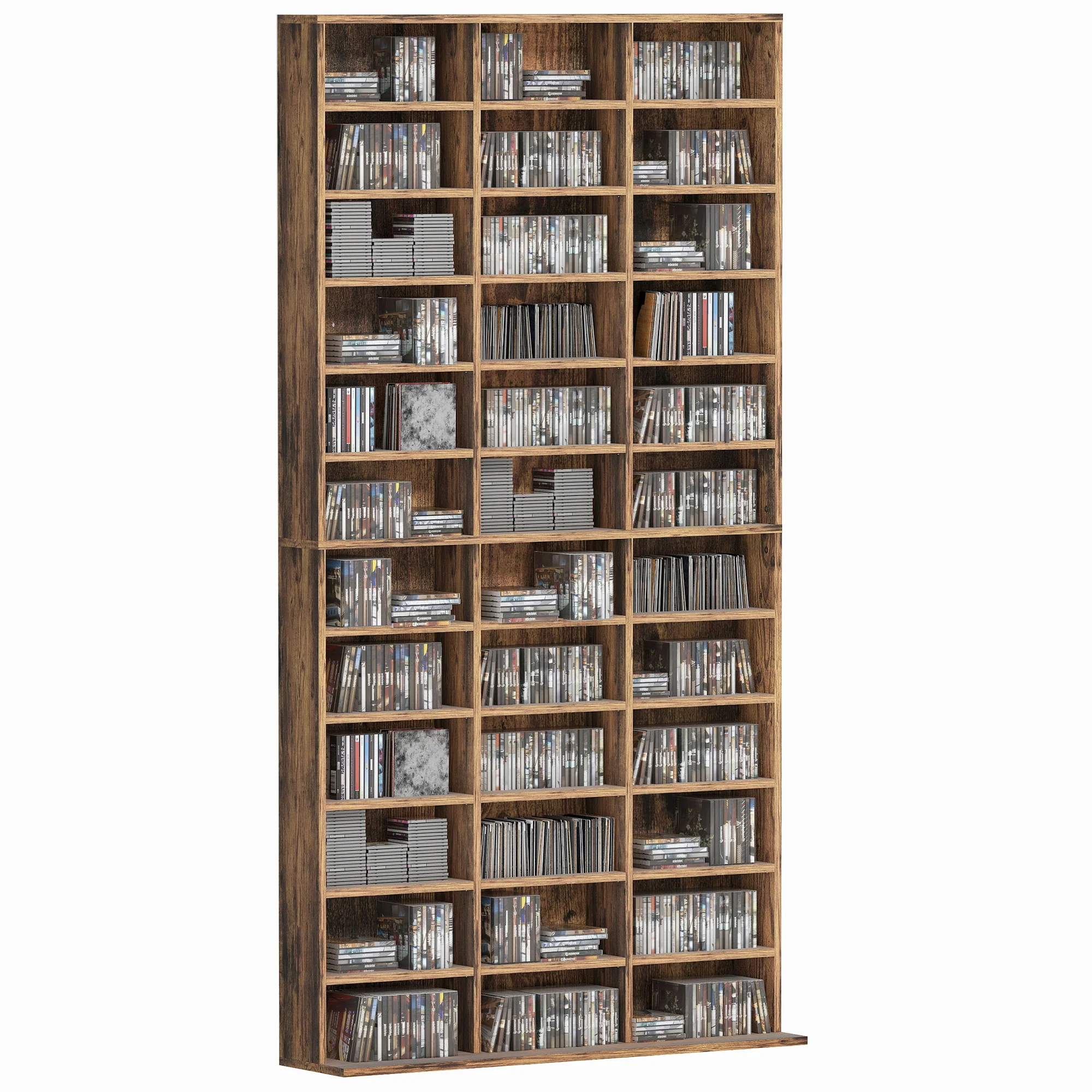 HOMCOM DVD CD Media Storage Rack, Video Display Unit - Image 19