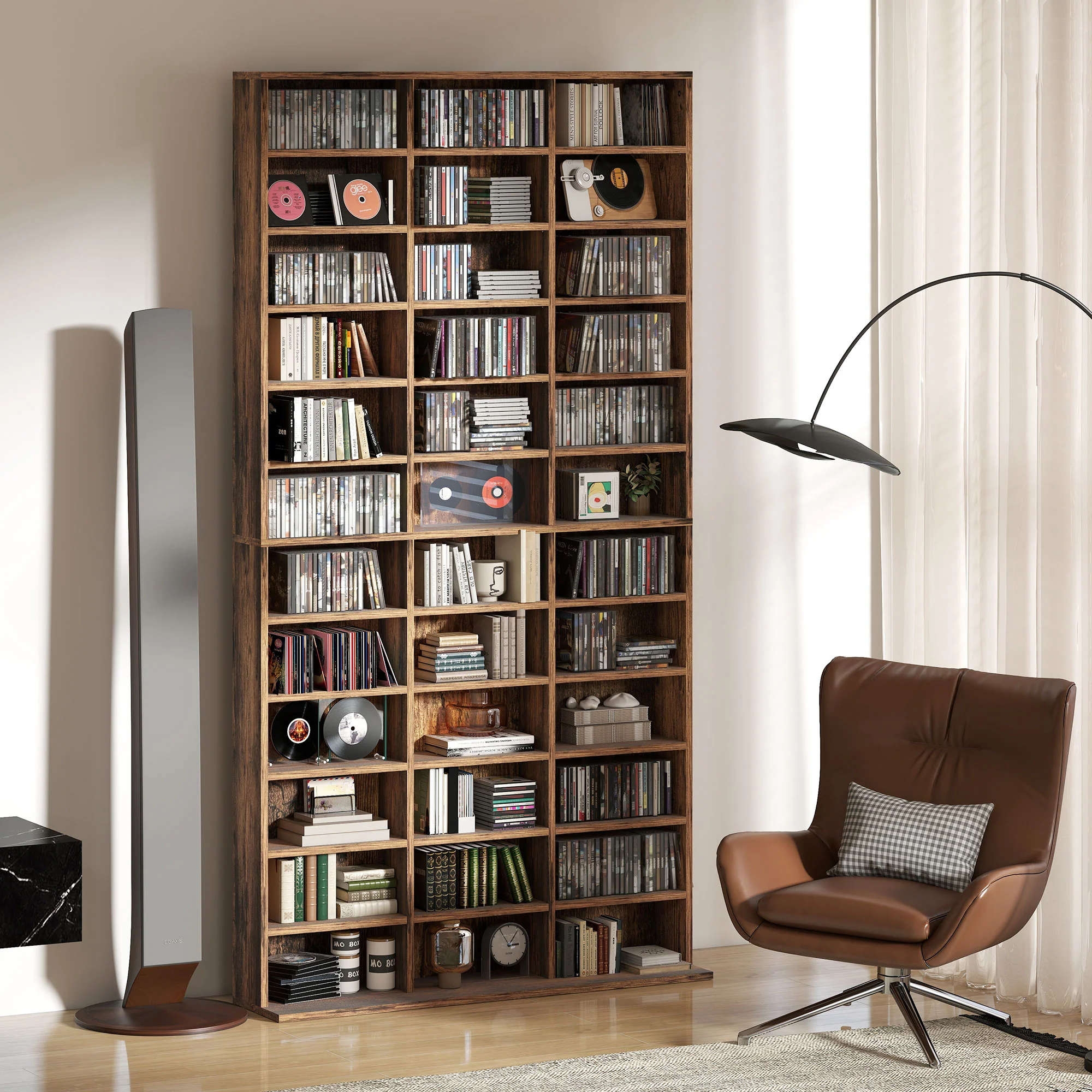 HOMCOM DVD CD Media Storage Rack, Video Display Unit - Image 20