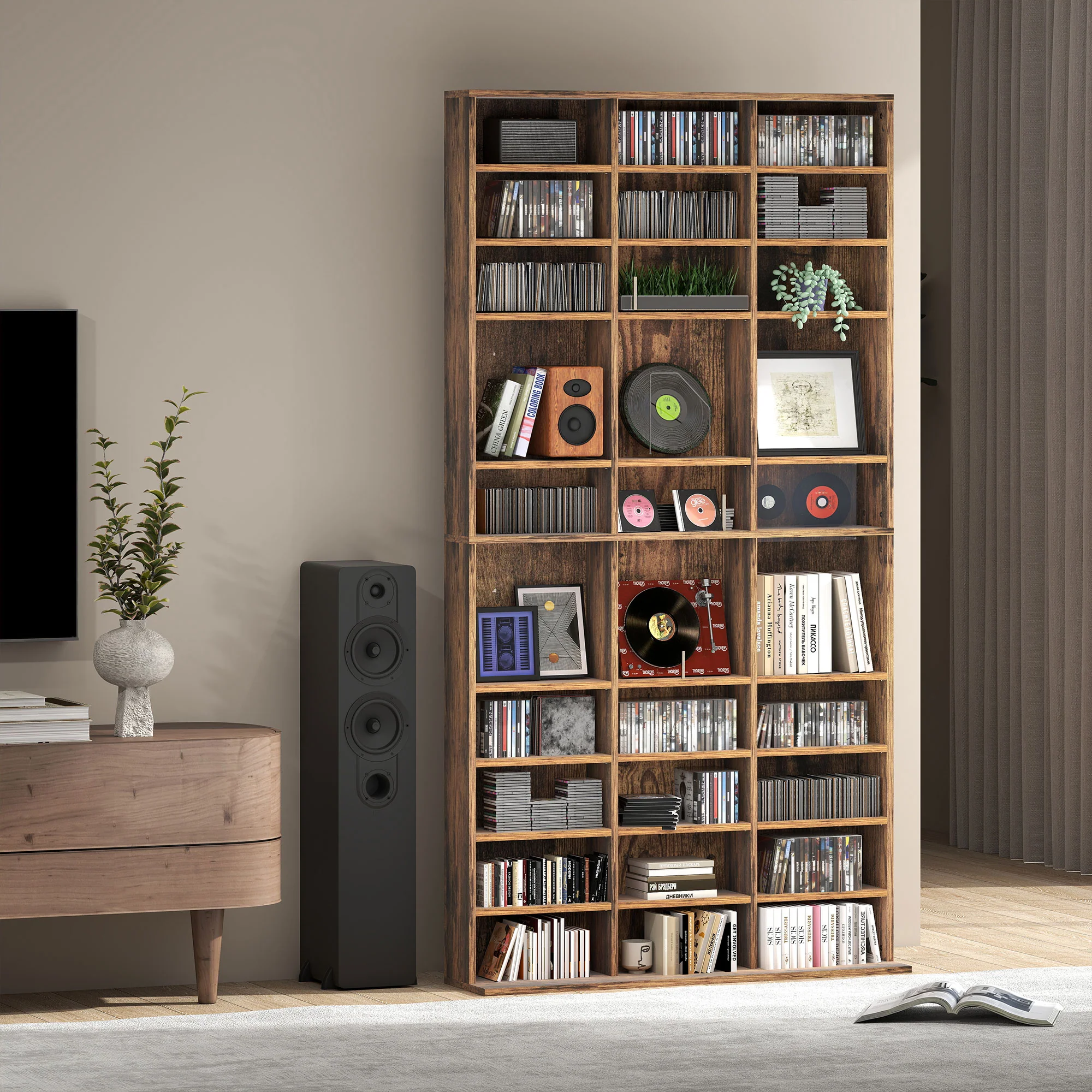 HOMCOM DVD CD Media Storage Rack, Video Display Unit - Image 25