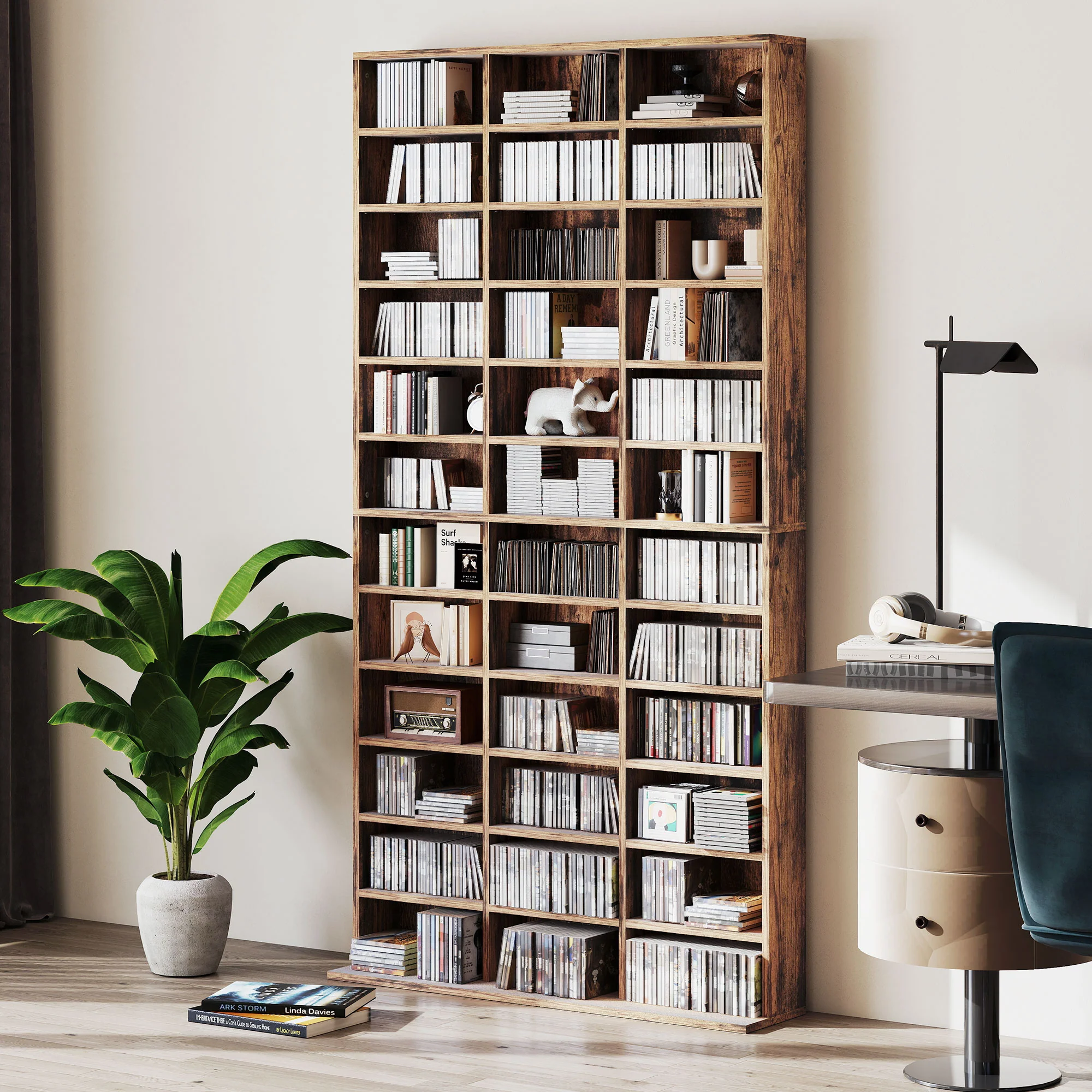 HOMCOM DVD CD Media Storage Rack, Video Display Unit - Image 27