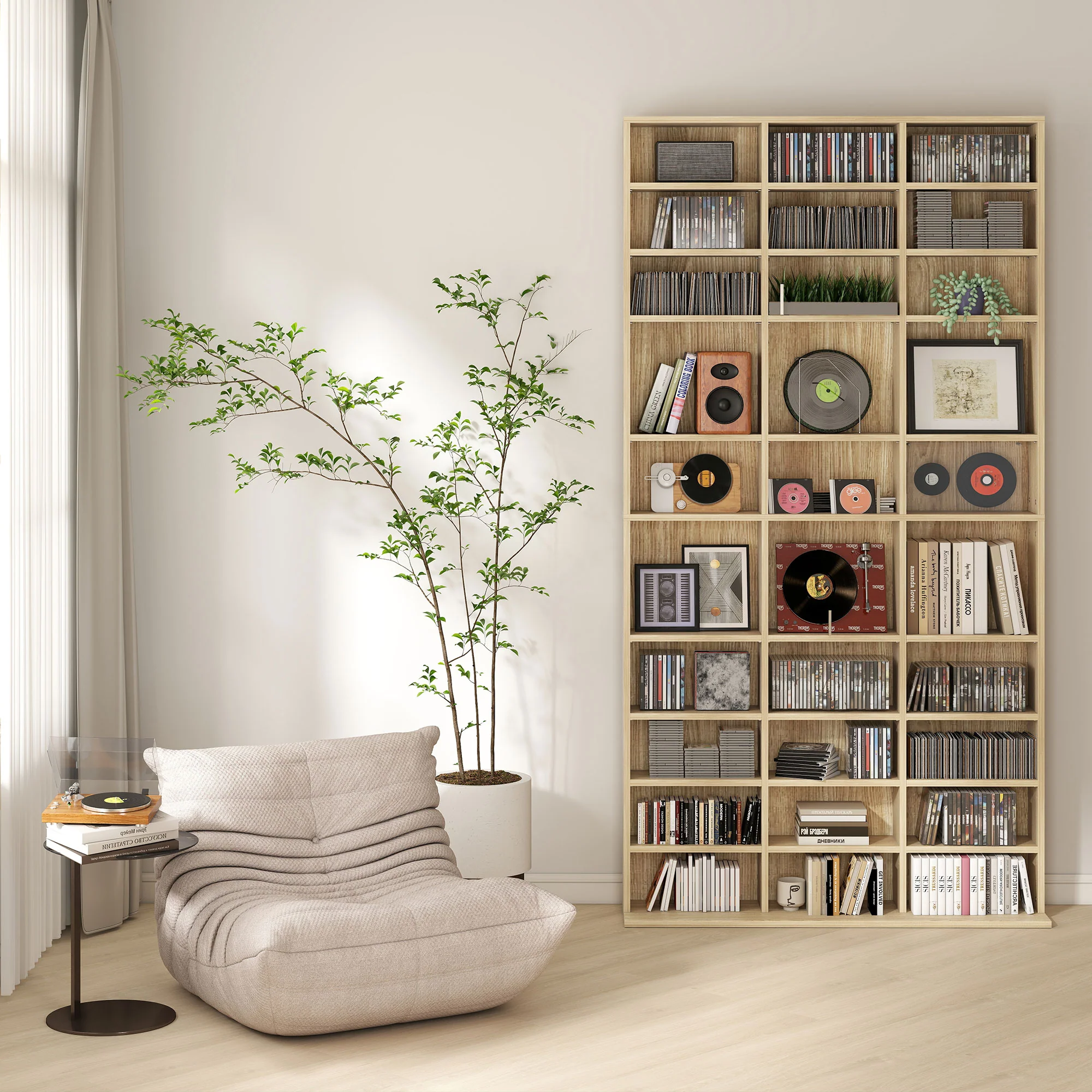 HOMCOM DVD CD Media Storage Rack, Video Display Unit - Image 9