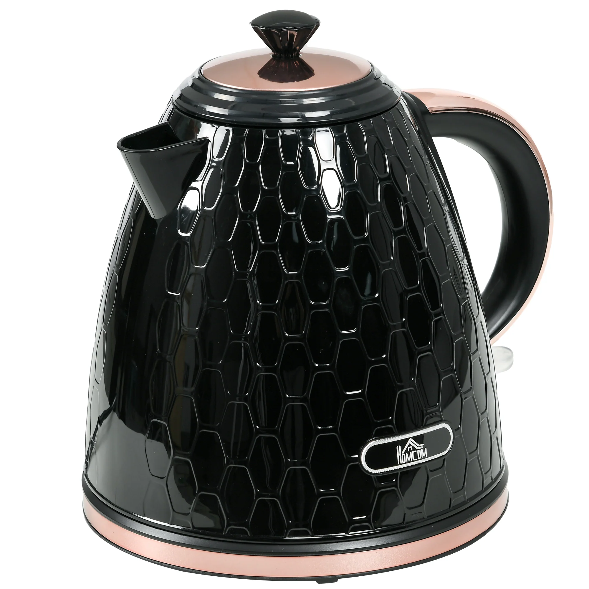 HOMCOM Electric Kettle, Fast Boil, 1.7L, 3kW, Swivel, Auto Shut-off, Black - Image 2