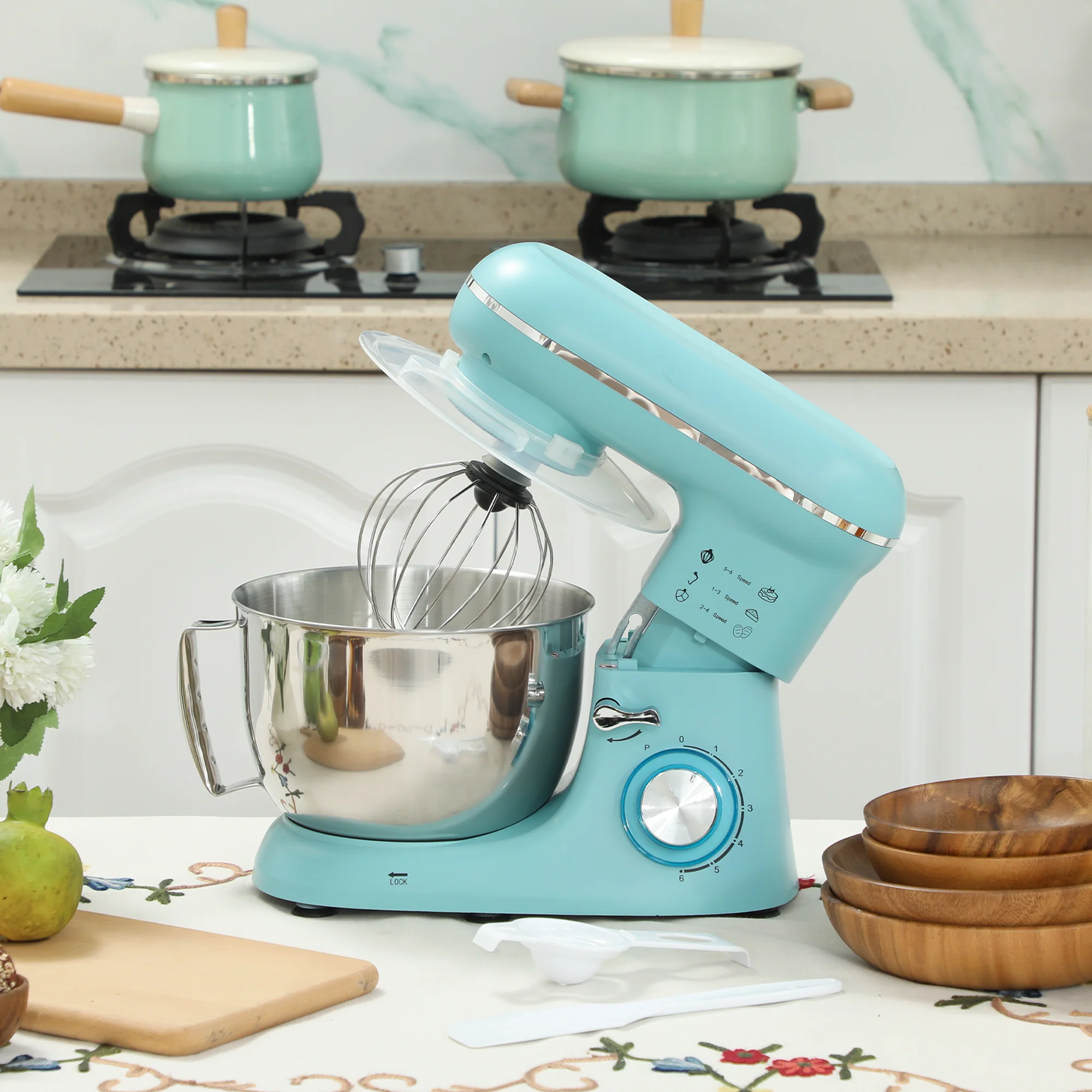 HOMCOM Electric Stand Mixer, 4.5L Food Mixer With Dough Hook, Whisk - Image 11