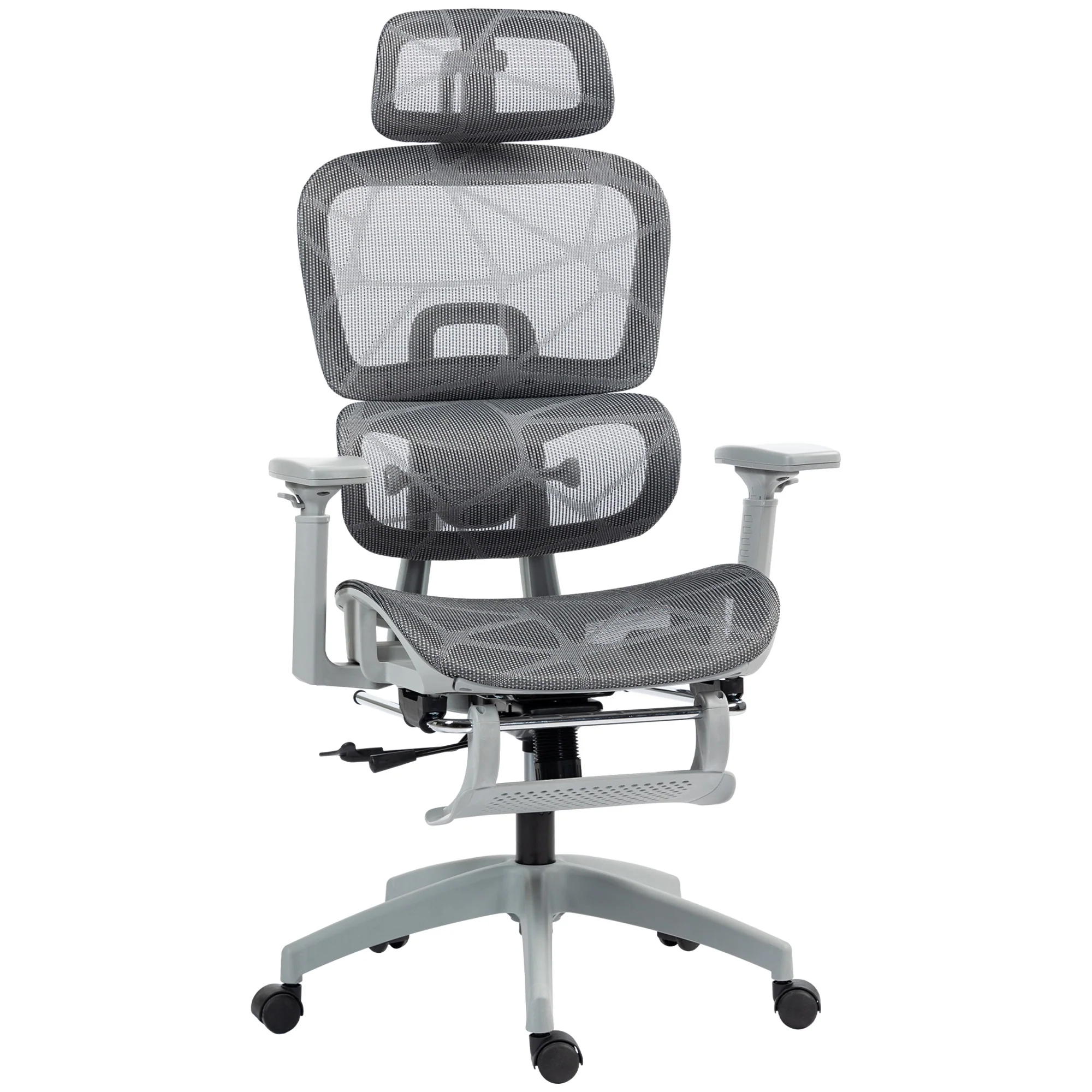 HOMCOM Ergonomic Office Chair Swivel Computer Chair With 3D Armrest - Image 10