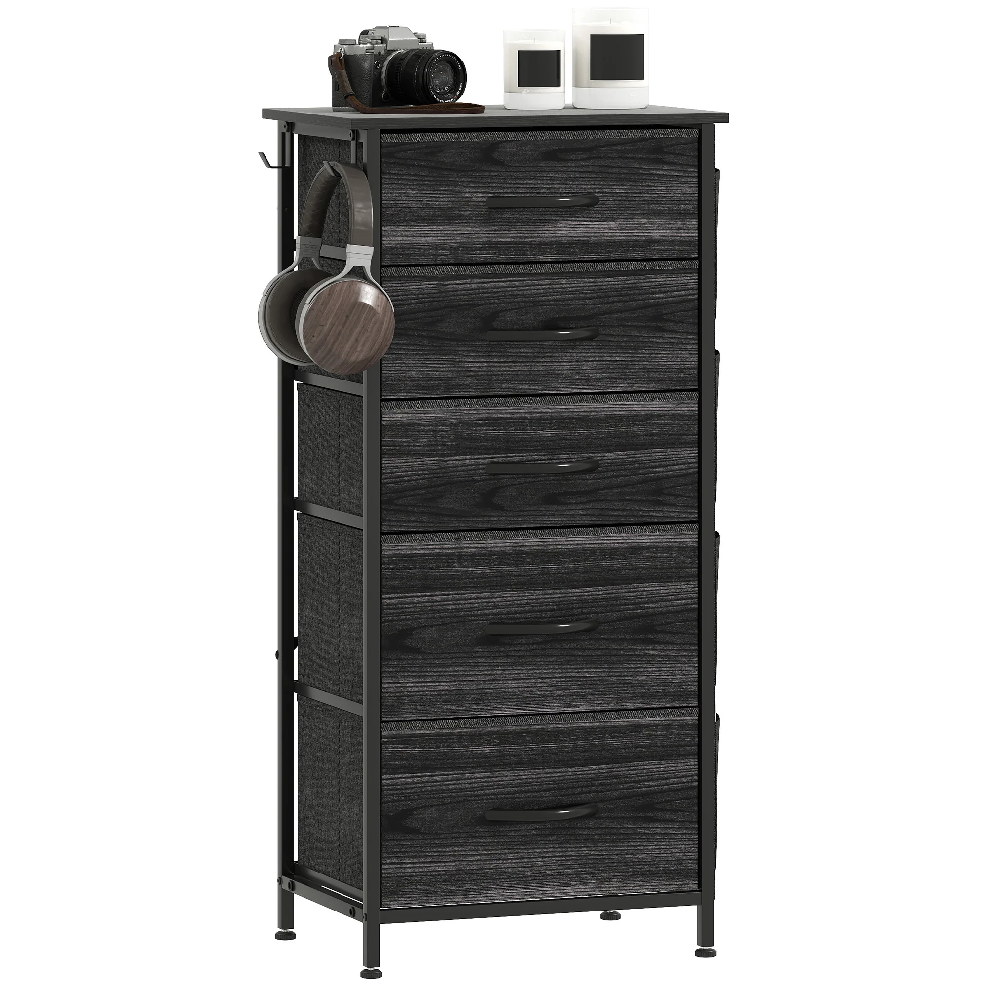 HOMCOM Fabric Chest Of Drawers, 4 Drawer Dresser For Bedroom