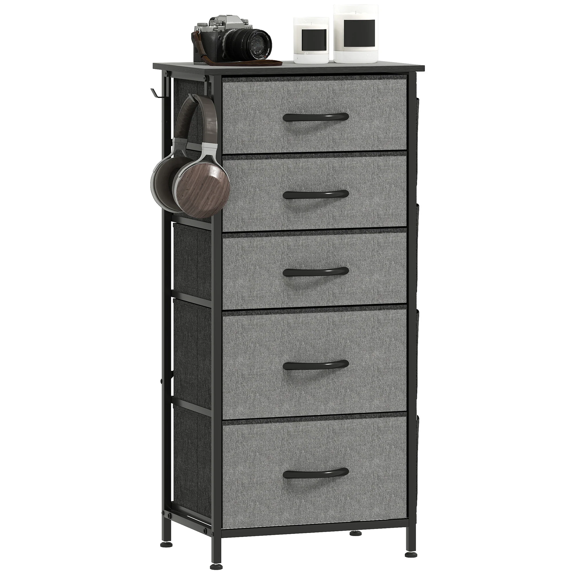 HOMCOM Fabric Chest Of Drawers, 4 Drawer Dresser For Bedroom - Image 10
