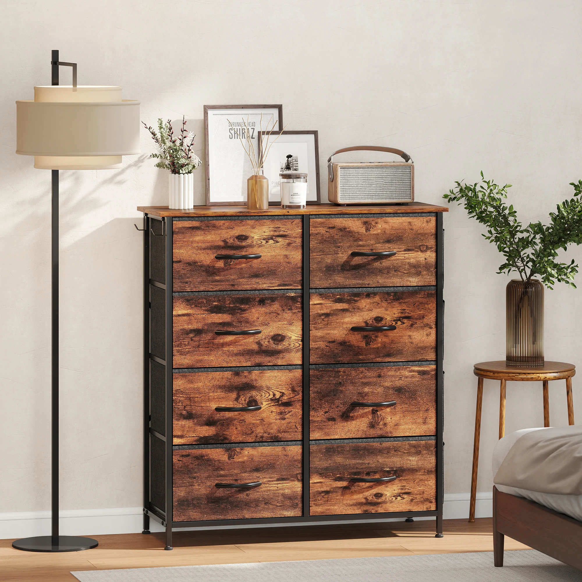 HOMCOM Fabric Chest Of Drawers, 8 Drawer Dresser For Bedroom - Image 29