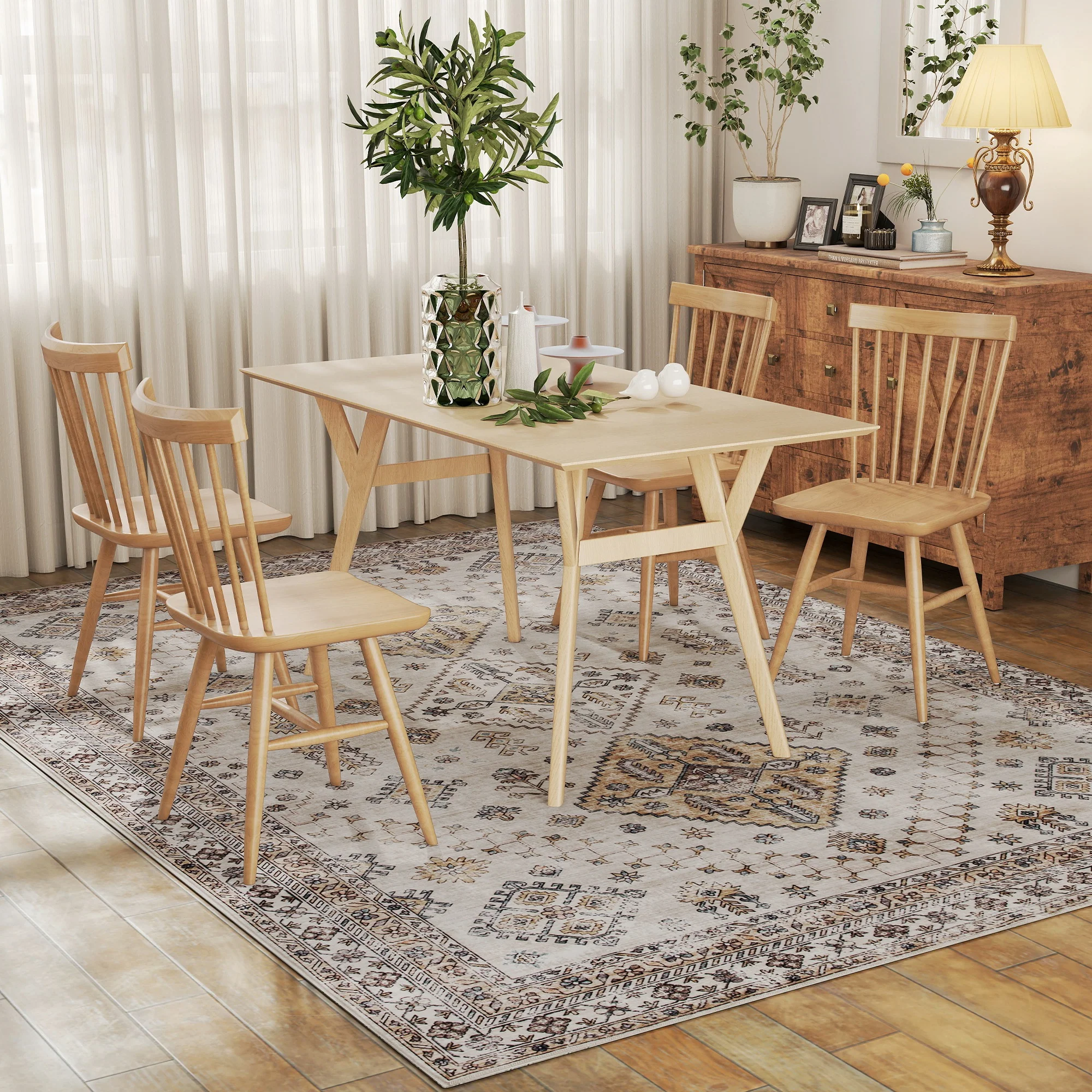 HOMCOM Flannel Non-Slip Washable Rug for Living Room, - Image 26