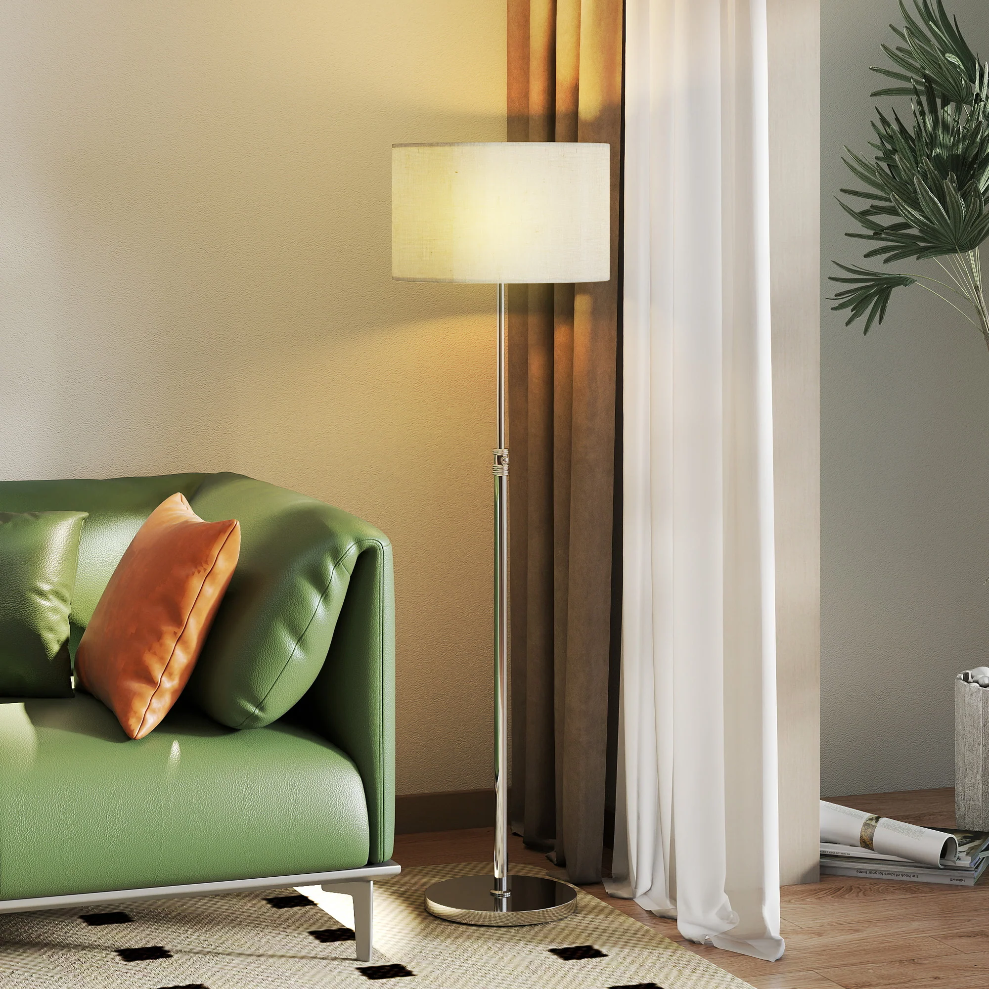 HOMCOM Floor Lamp With Remote Control And Adjustable Colour Temperatures - Image 2