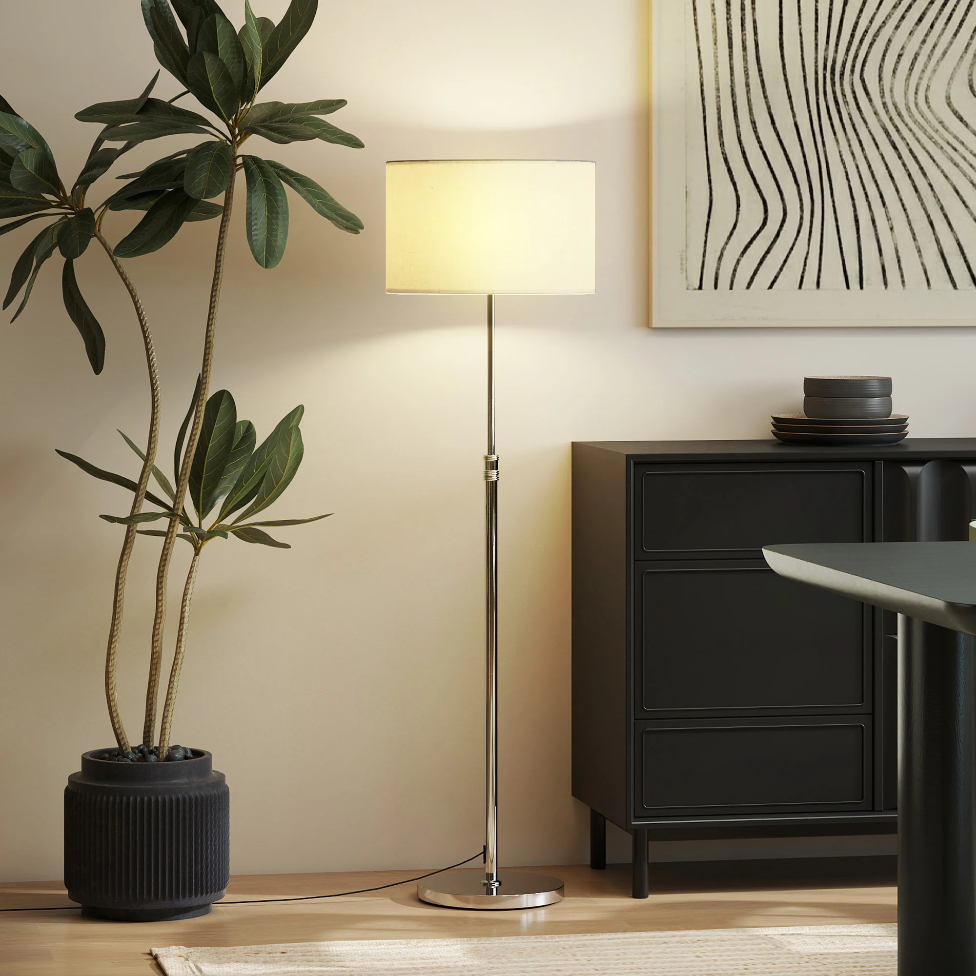 HOMCOM Floor Lamp With Remote Control And Adjustable Colour Temperatures - Image 7