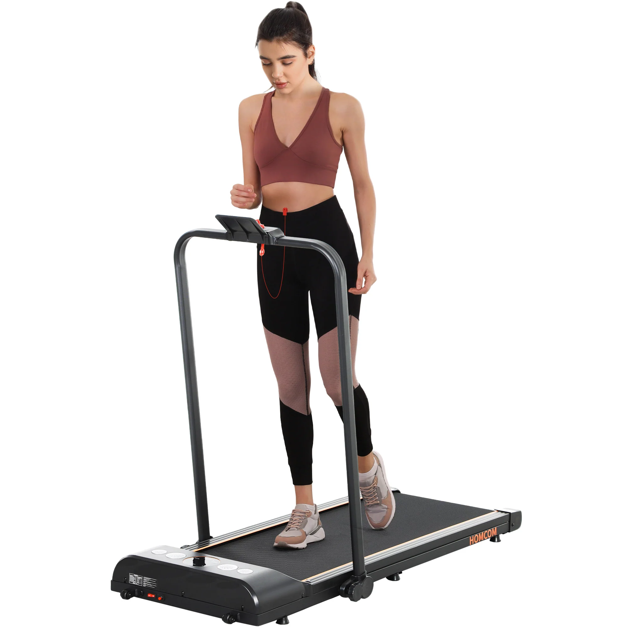 HOMCOM Foldable Walking Treadmill W/ LED Display - Image 10