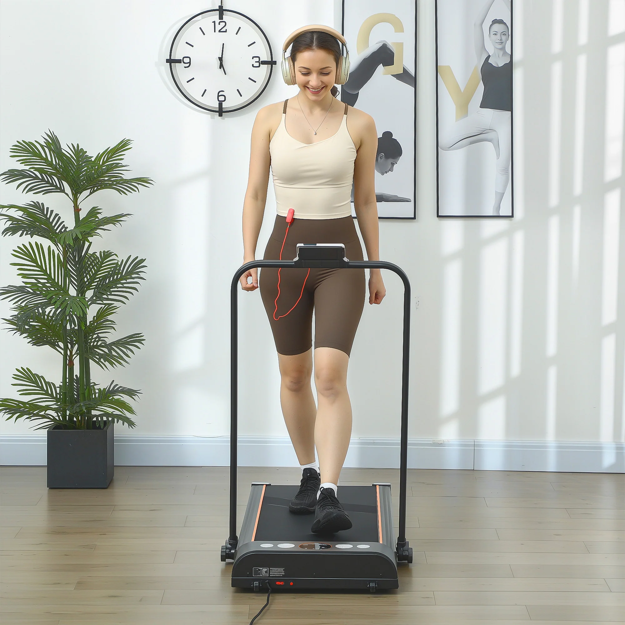 HOMCOM Foldable Walking Treadmill W/ LED Display - Image 17