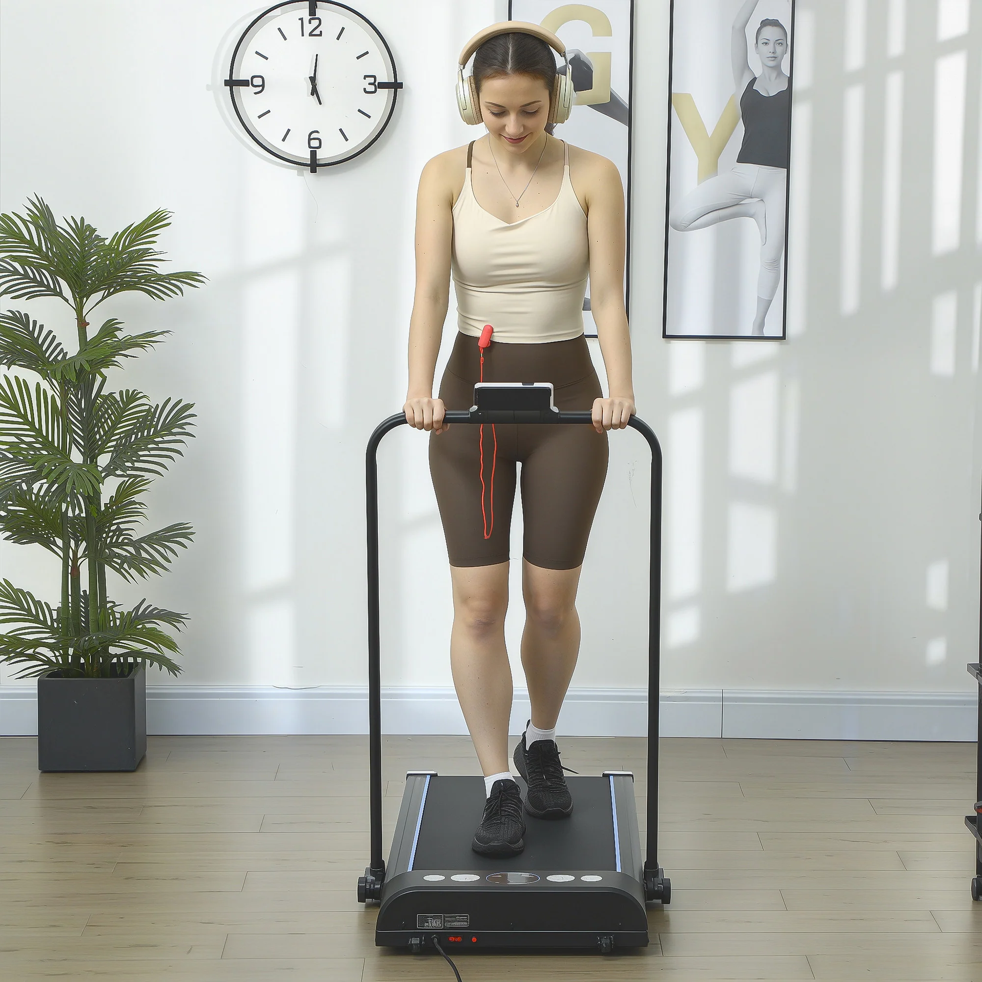 HOMCOM Foldable Walking Treadmill W/ LED Display - Image 9