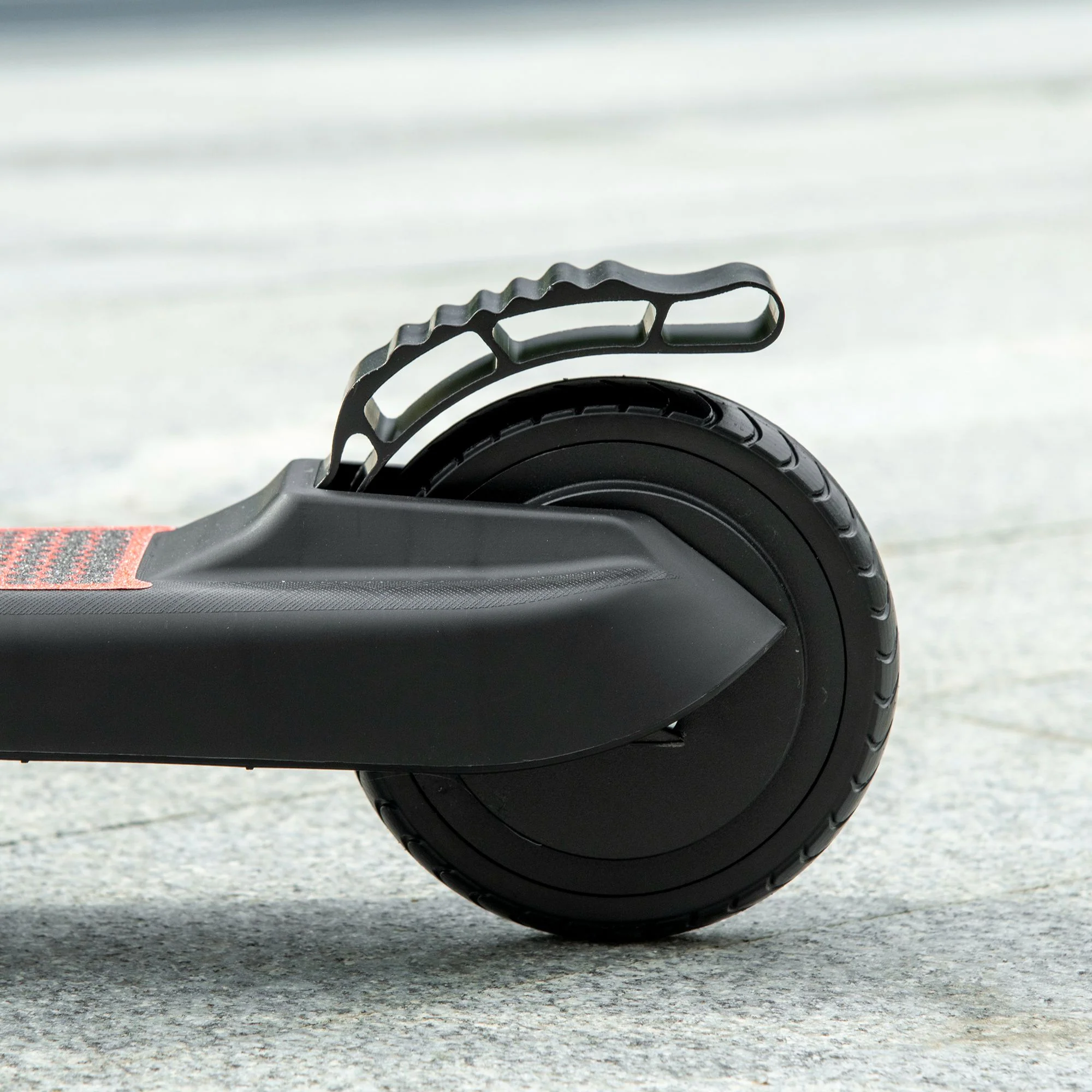 HOMCOM Folding Electric Scooter with Rear Wheel Brake, Red - Image 8