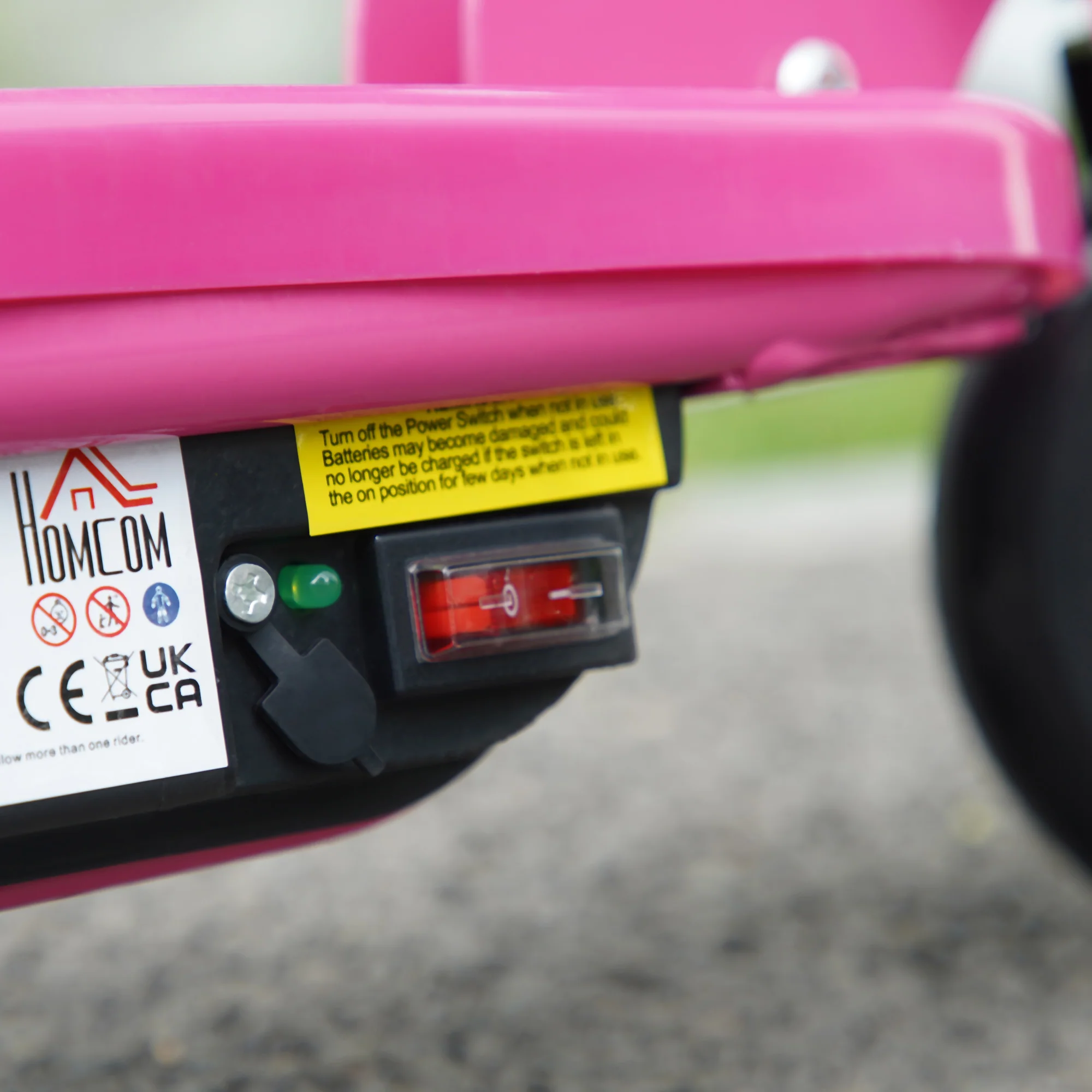 HOMCOM Folding Kids Electric Scooter for 7-14, Pink - Image 9