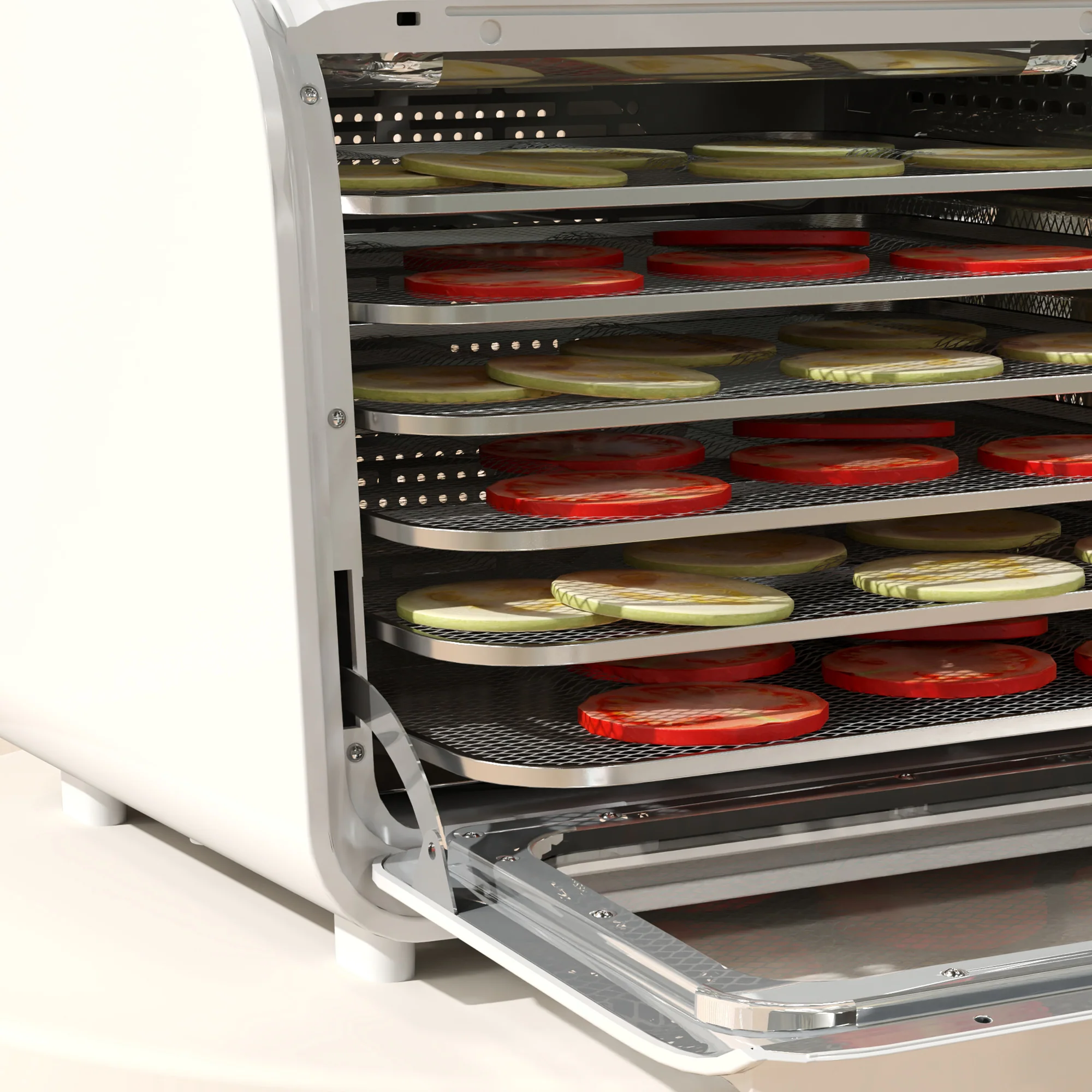 HOMCOM Food Dehydrator With 6 Stainless Steel Tray, For Fruit, Meat - Image 18