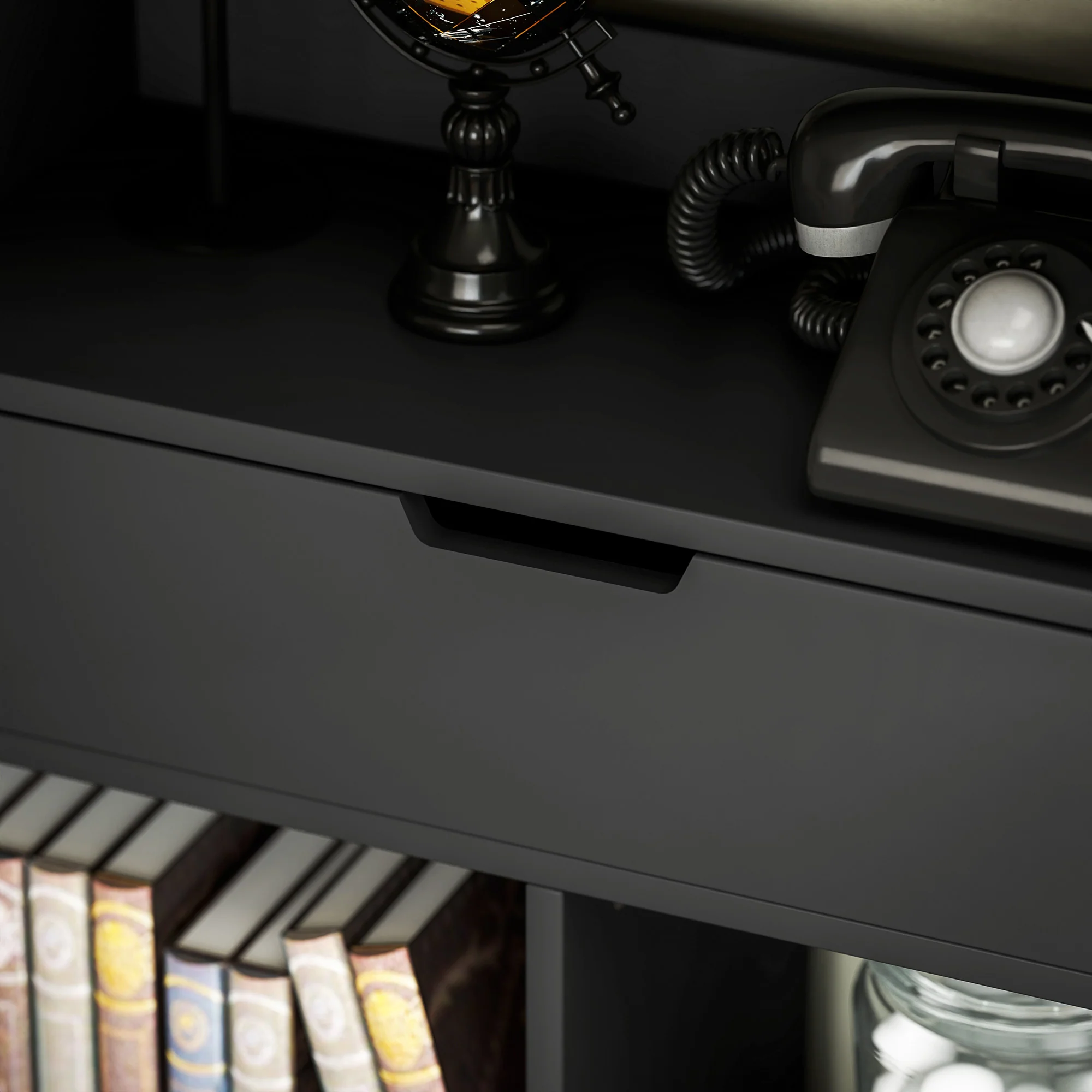 HOMCOM Freestanding Bookcase Display Shelf With Drawer For Home Office - Image 8