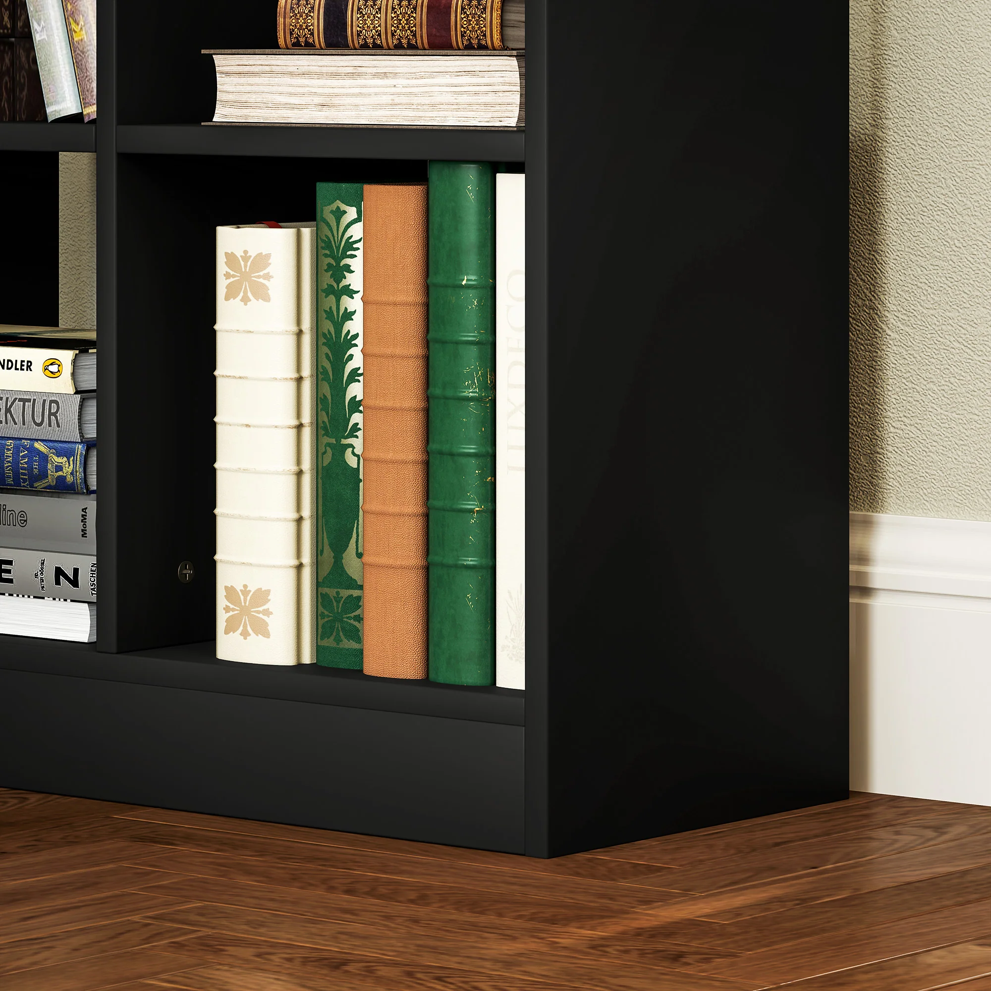 HOMCOM Freestanding Bookcase Display Shelf With Drawer For Home Office - Image 9