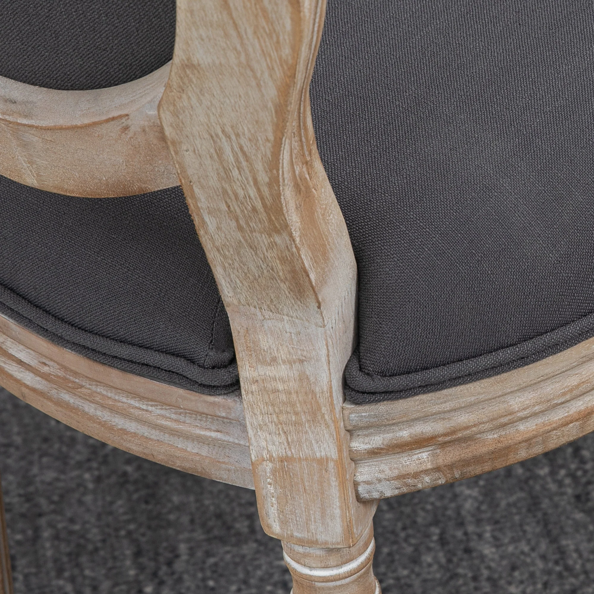 HOMCOM French-Style Dining Chairs Set Of 2 With Linen Upholstery, Backrest - Image 9