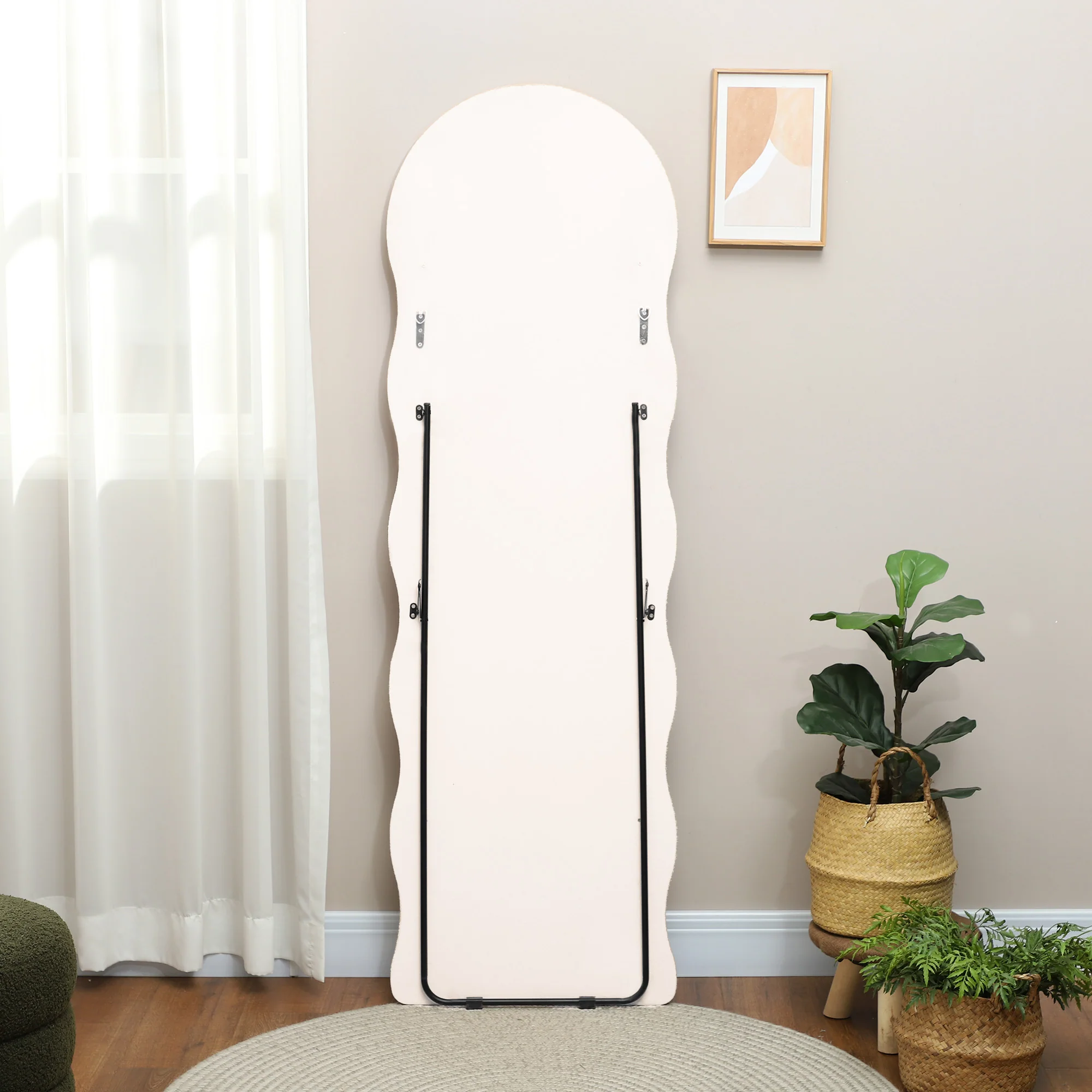 HOMCOM Full Length Mirror, Standing, Leaning or Wall Mirror - Image 10