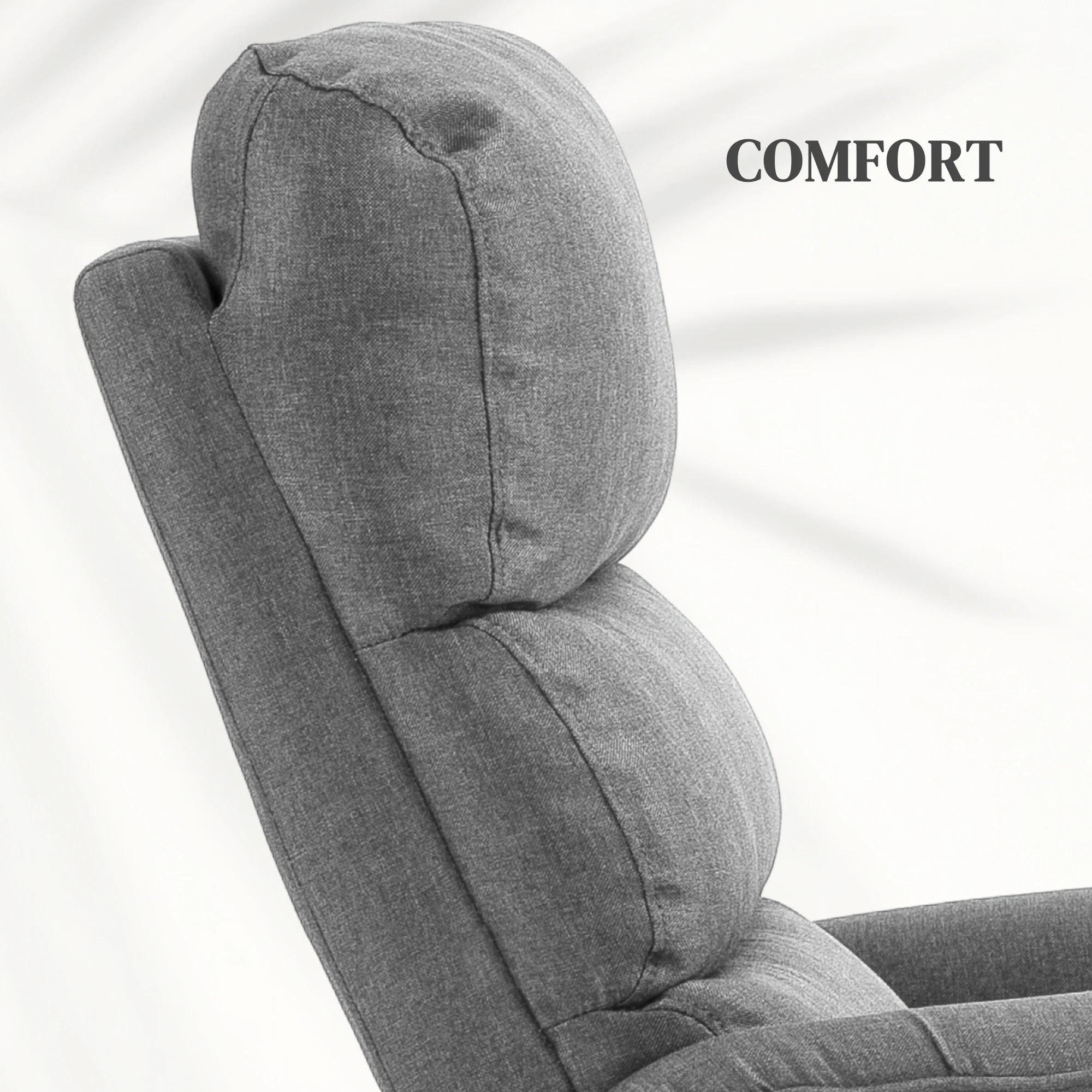 HOMCOM Grey Power Lift Recliner Electric Reclining Chair With Remote - Image 26