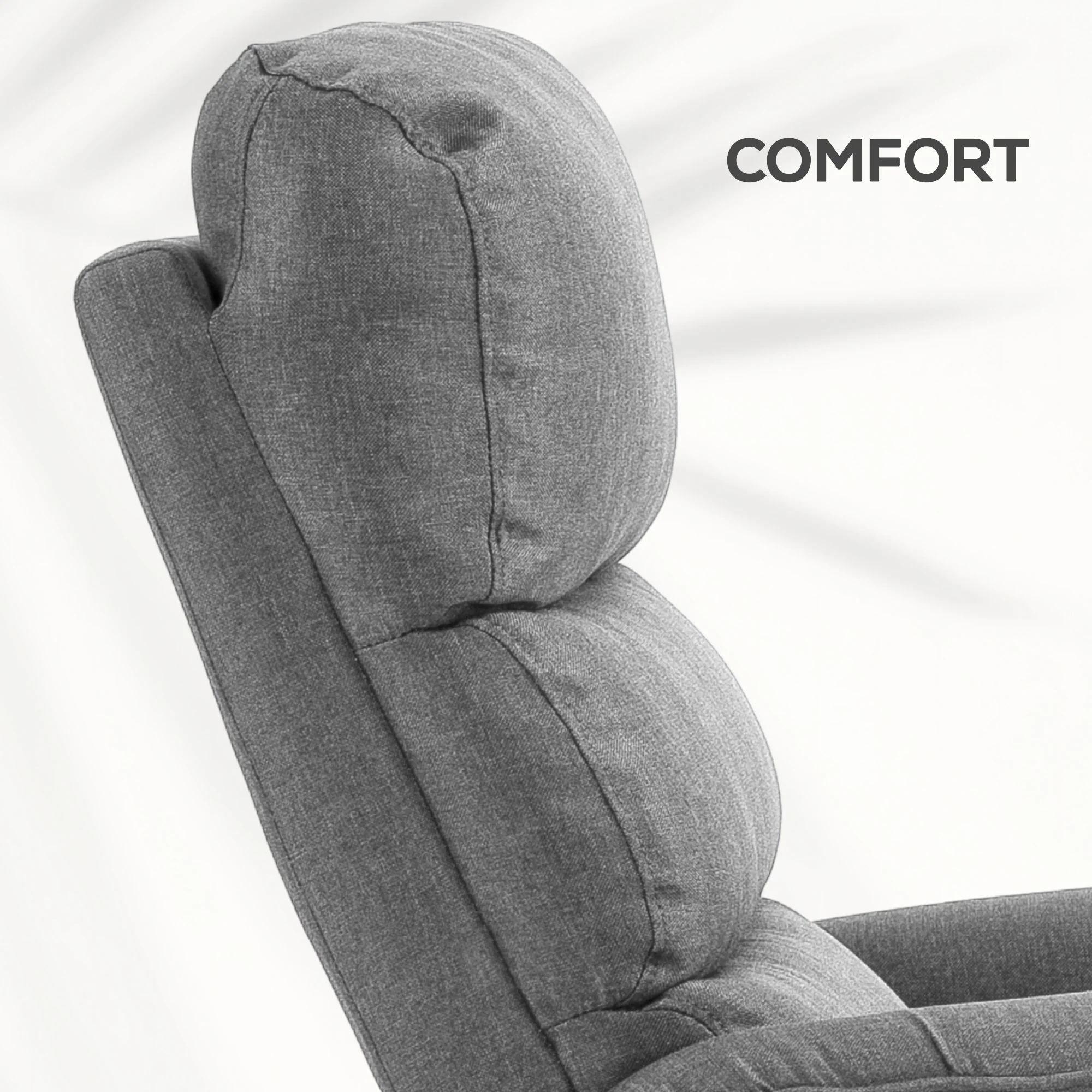 HOMCOM Grey Power Lift Recliner Electric Reclining Chair With Remote - Image 8