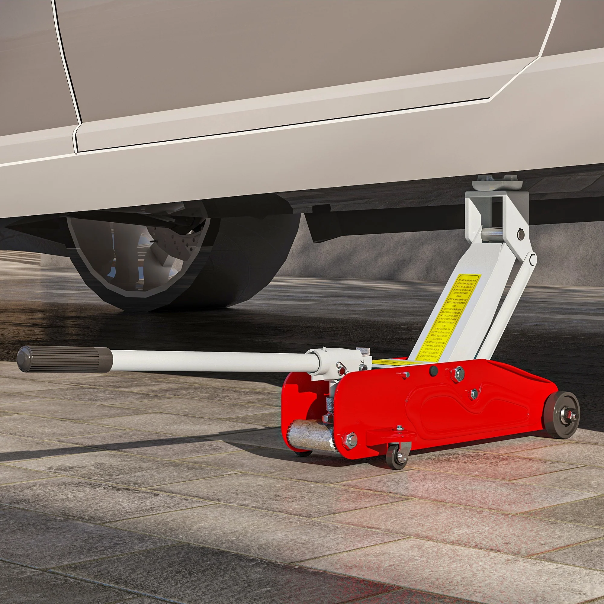 HOMCOM Hydraulic Low Profile Car Jack 2 Ton Capacity For Car Garage Tyre Repair - Image 7