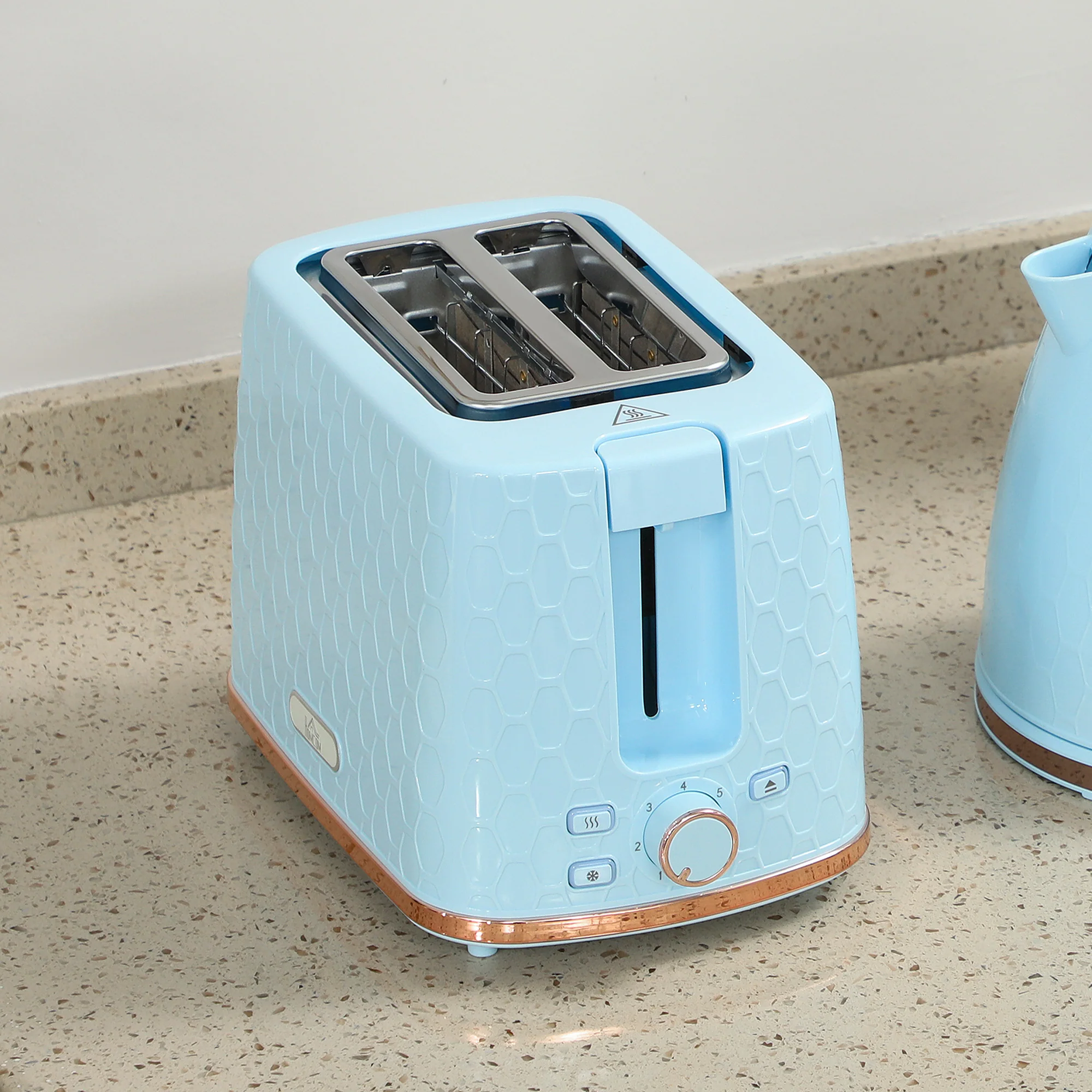 HOMCOM Kettle And Toaster Set 1.7L Kettle & 2 Slice Toaster Set, - Image 9