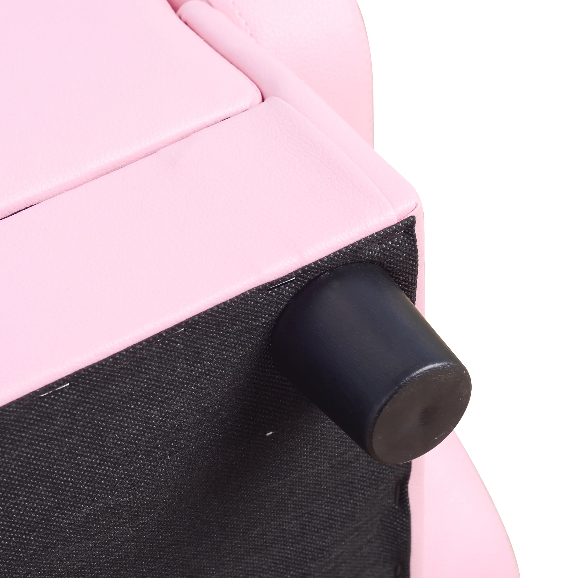 HOMCOM Kids PVC 2-Seater Musical-Theme Sofa Piano Shape Multi-Functional 2 Seats Couch Storage Box Soft Sturdy Pink - Image 8