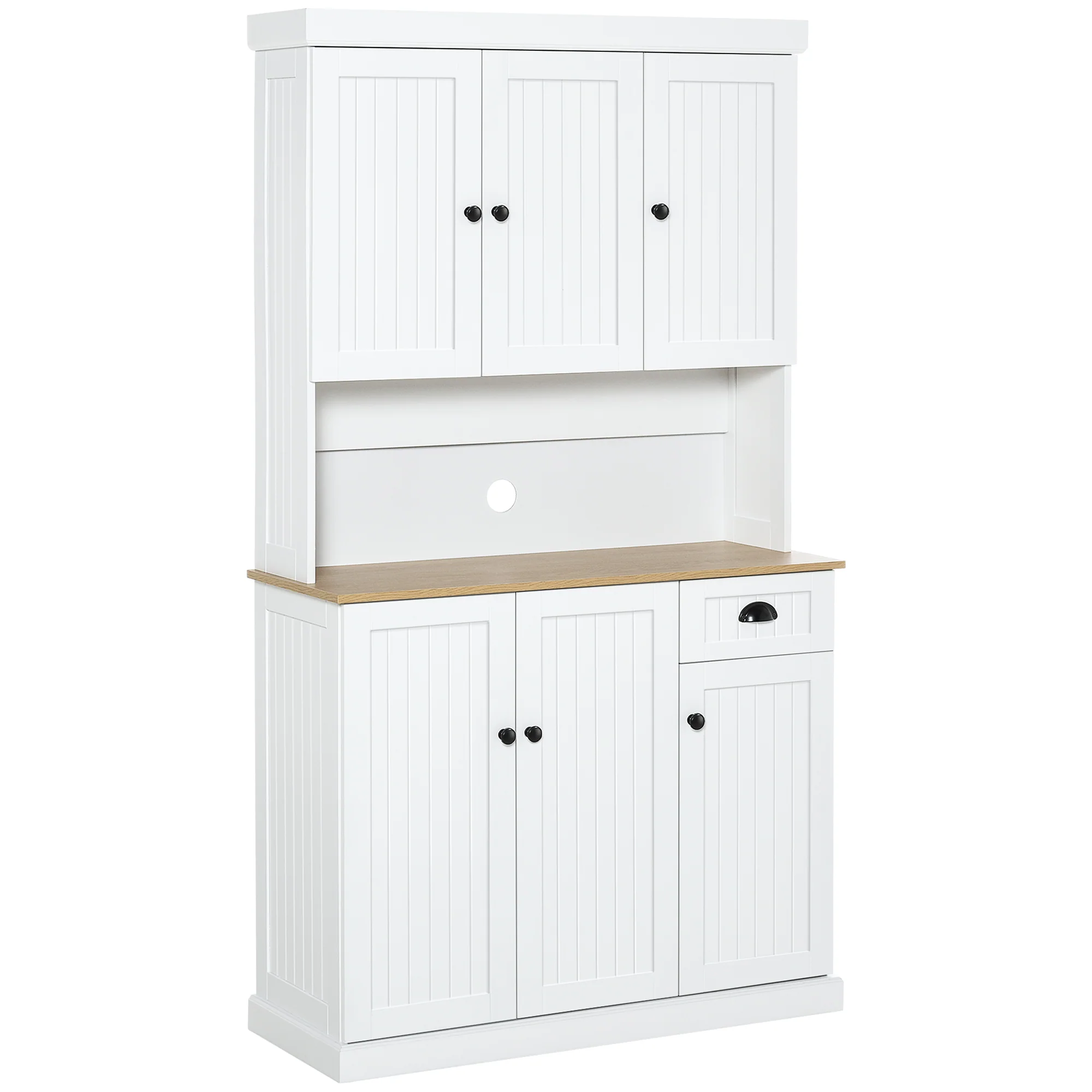HOMCOM Kitchen Cupboard Storage Cabinet Microwave Oven Stand with Storage