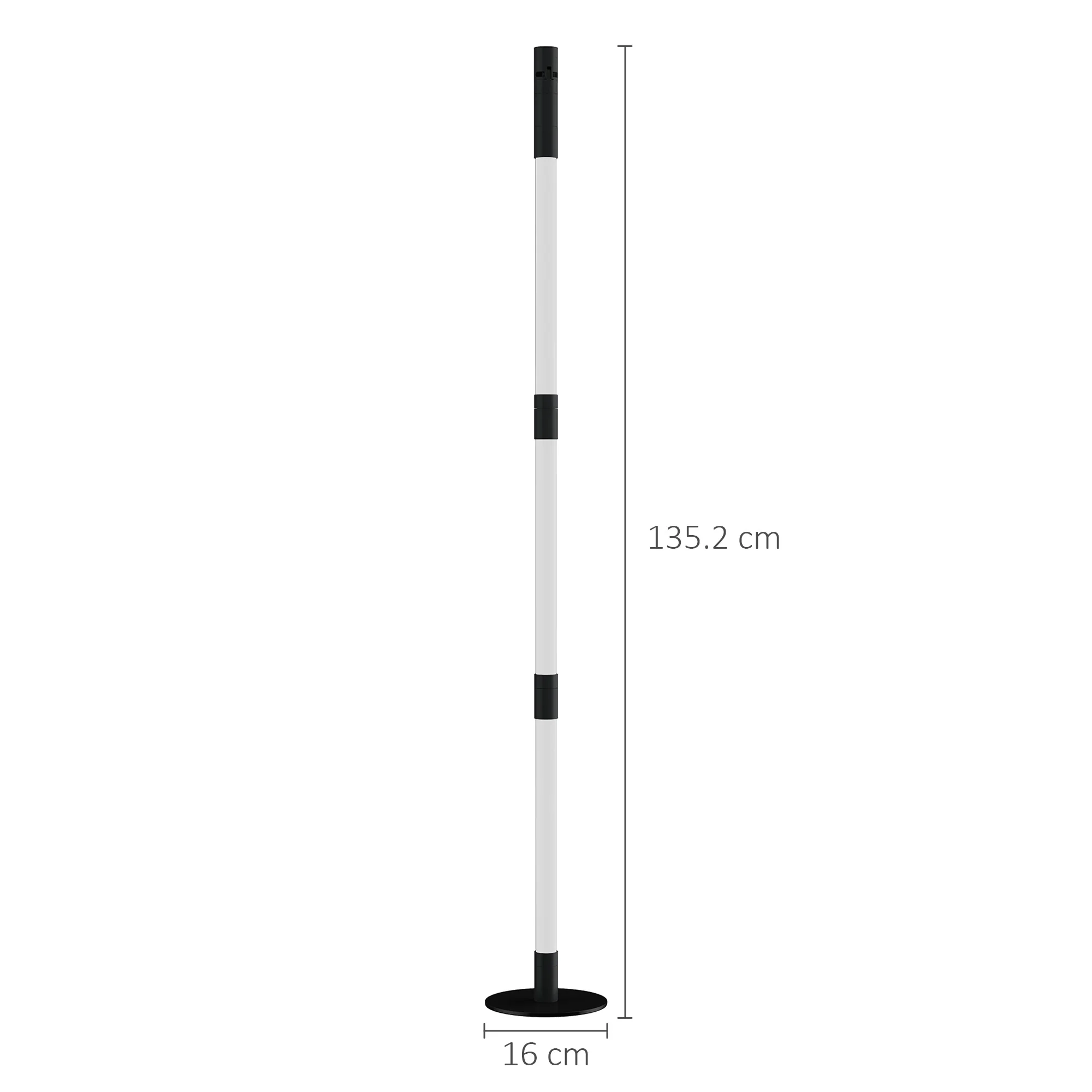 HOMCOM LED Floor Lamp, Corner Floor Lamp App & Remote Control Dark Grey - Image 5