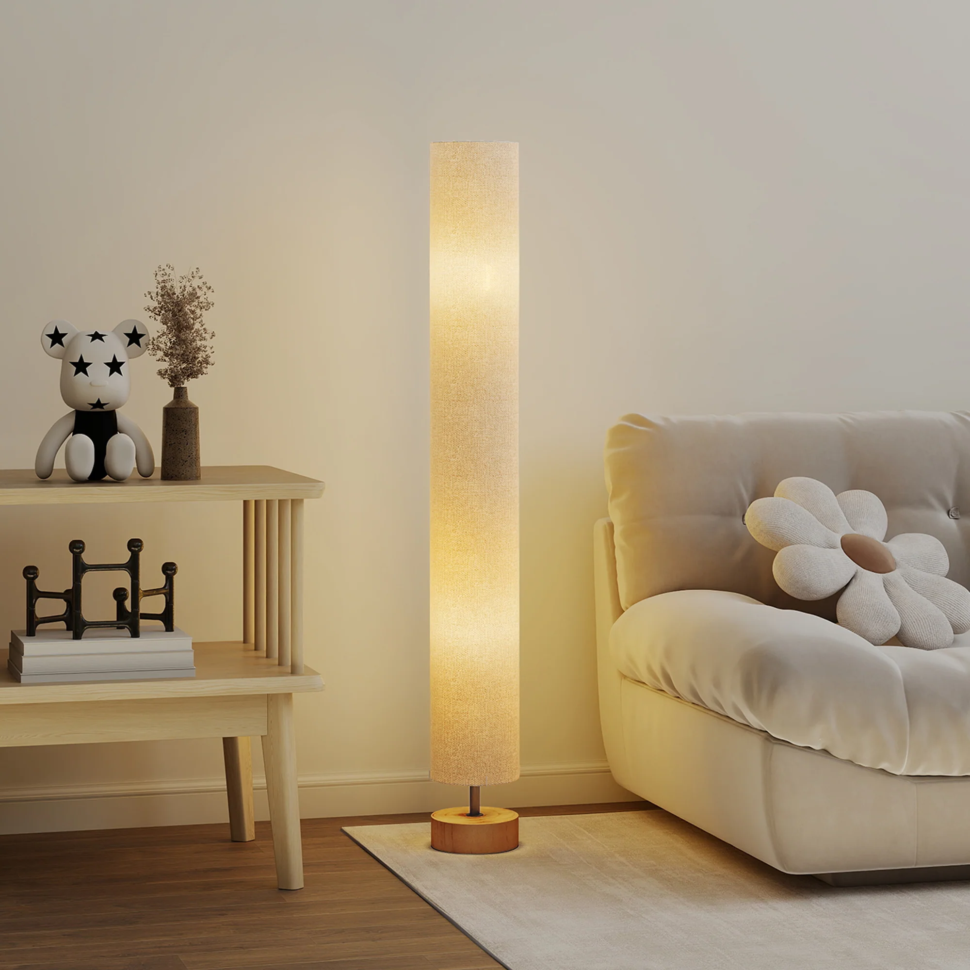 HOMCOM LED Floor Lamp With 3000K/4500K/6500K Colour Temperatures, Grey - Image 2