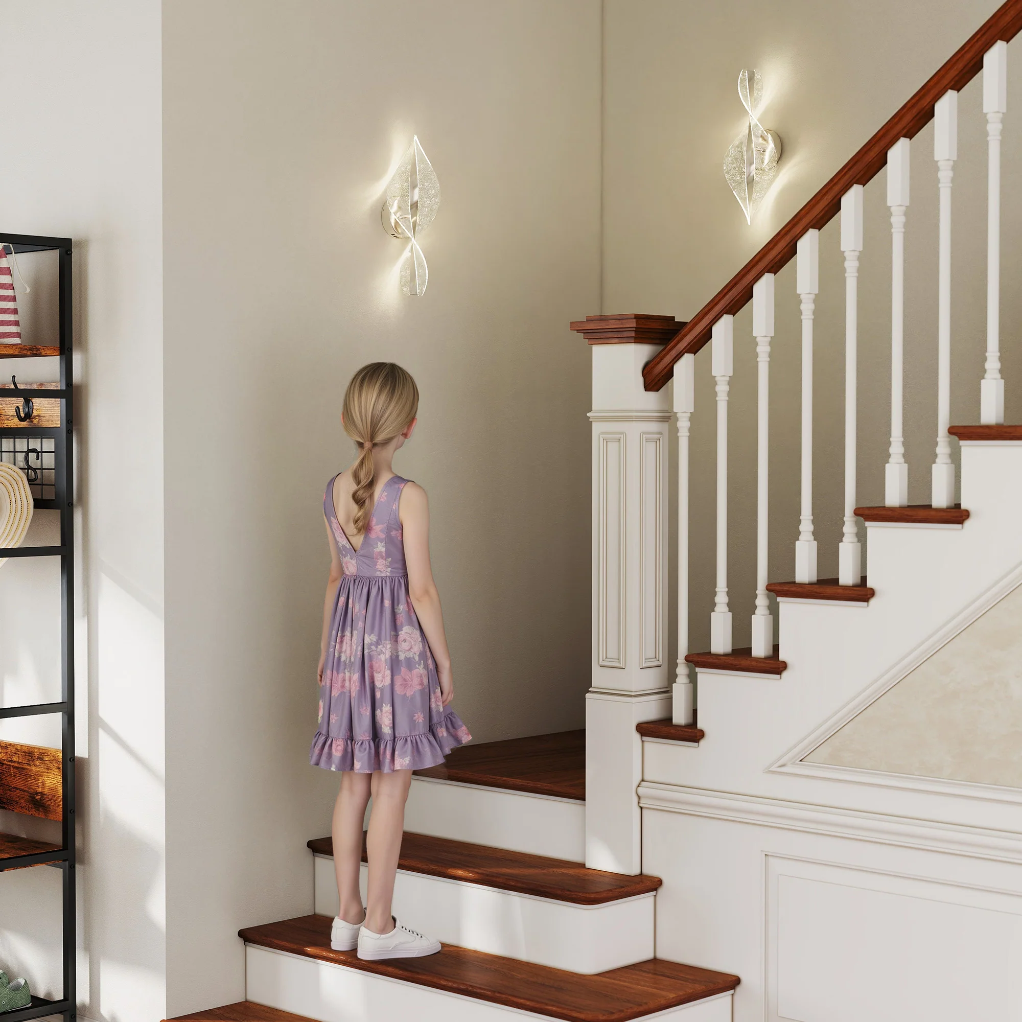 HOMCOM Led Wall Lamp 2 Pack, Modern Indoor Spiral Wall Light - Image 27