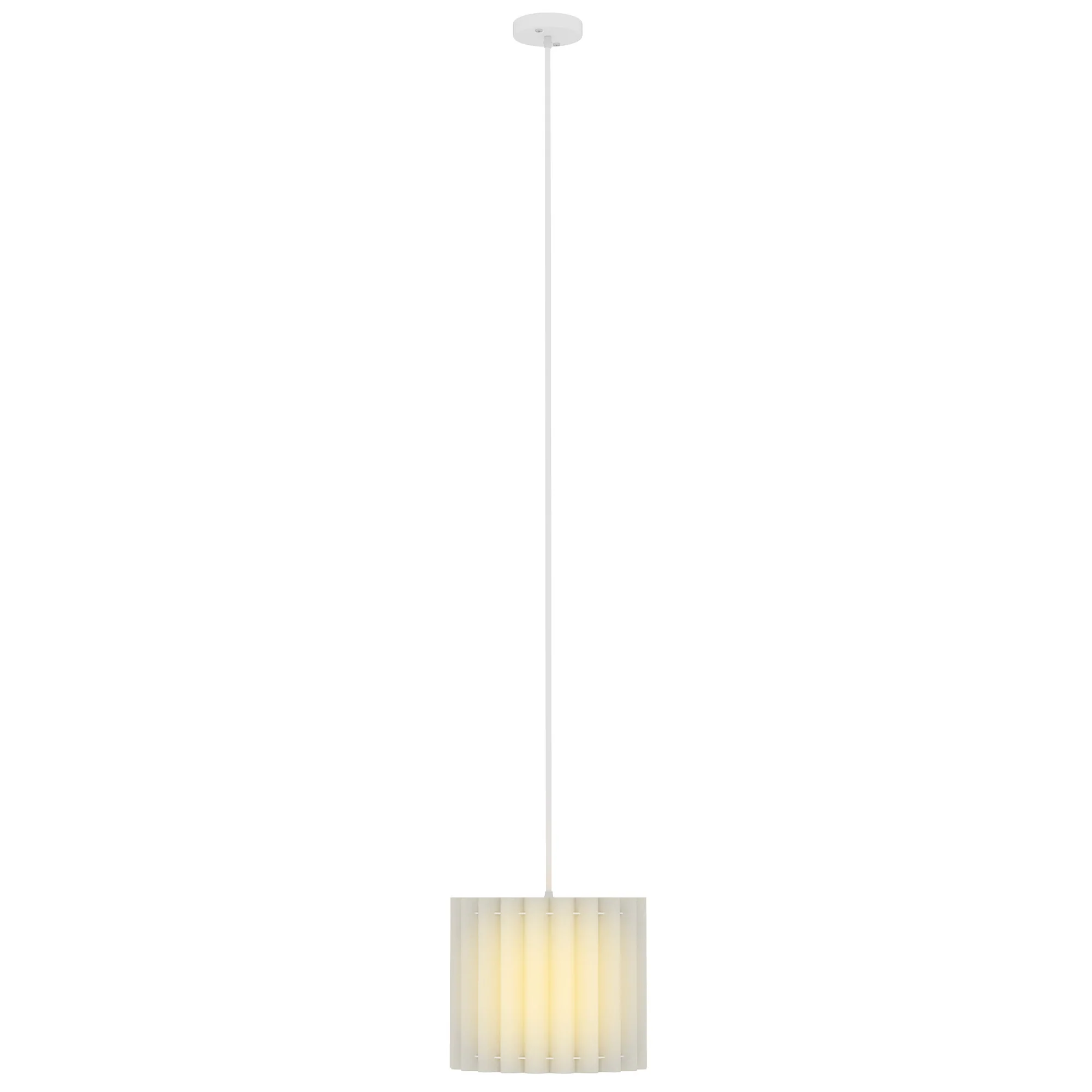 HOMCOM Linen Pendant Light, E27 Lampshade For Living Room, Bedroom - Image 10