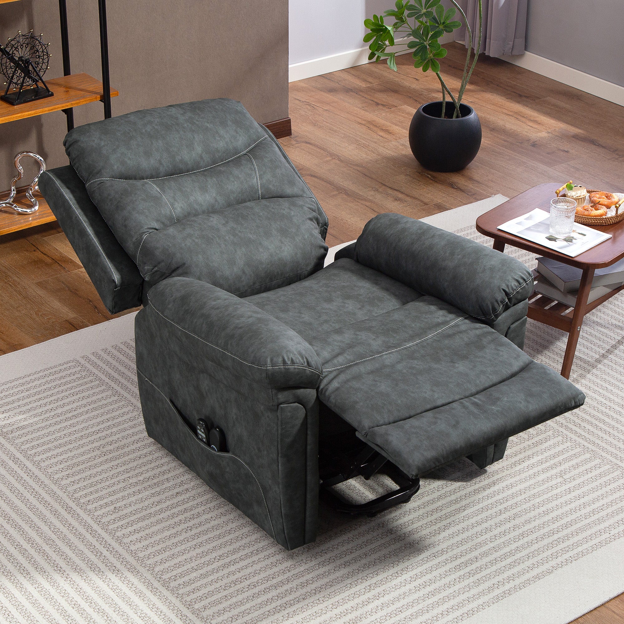HOMCOM Massage Recliner Chair, Lift Chair With Heat, USB, Remote - Image 18