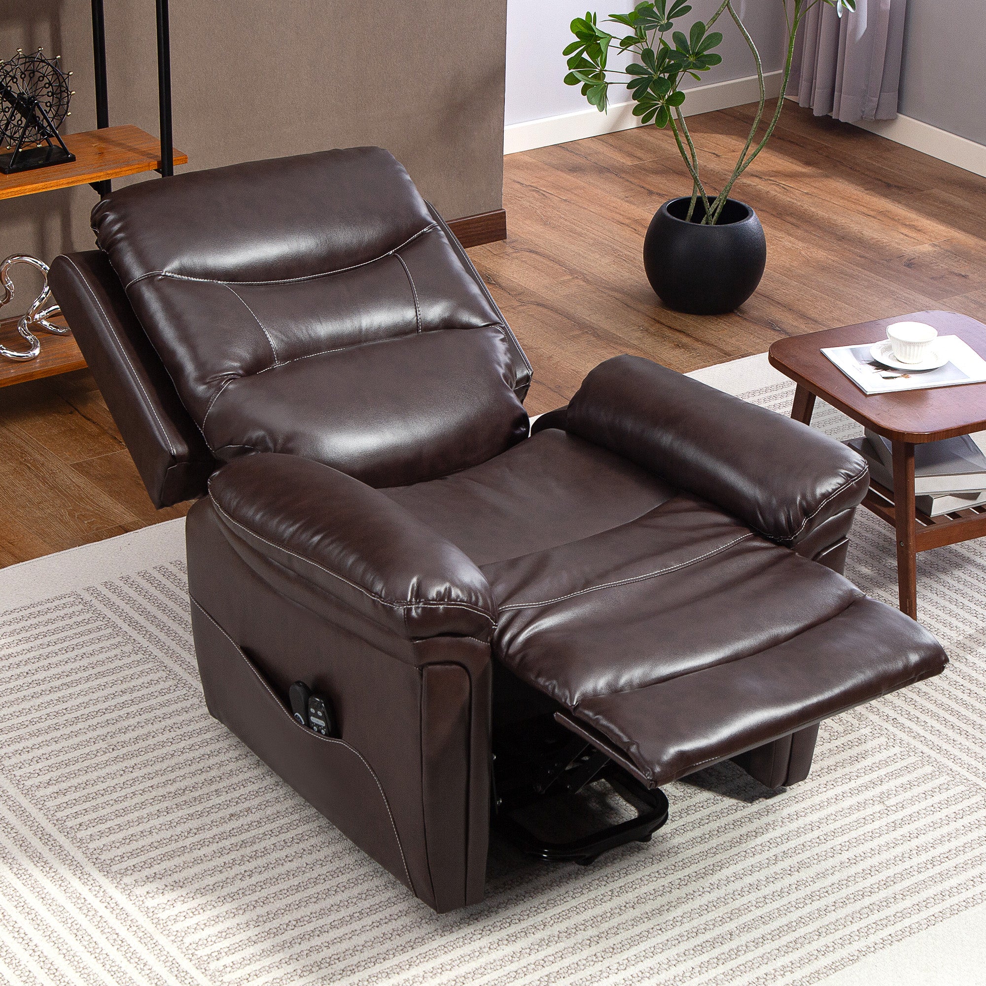 HOMCOM Massage Recliner Chair, Lift Chair With Heat, USB, Remote - Image 9
