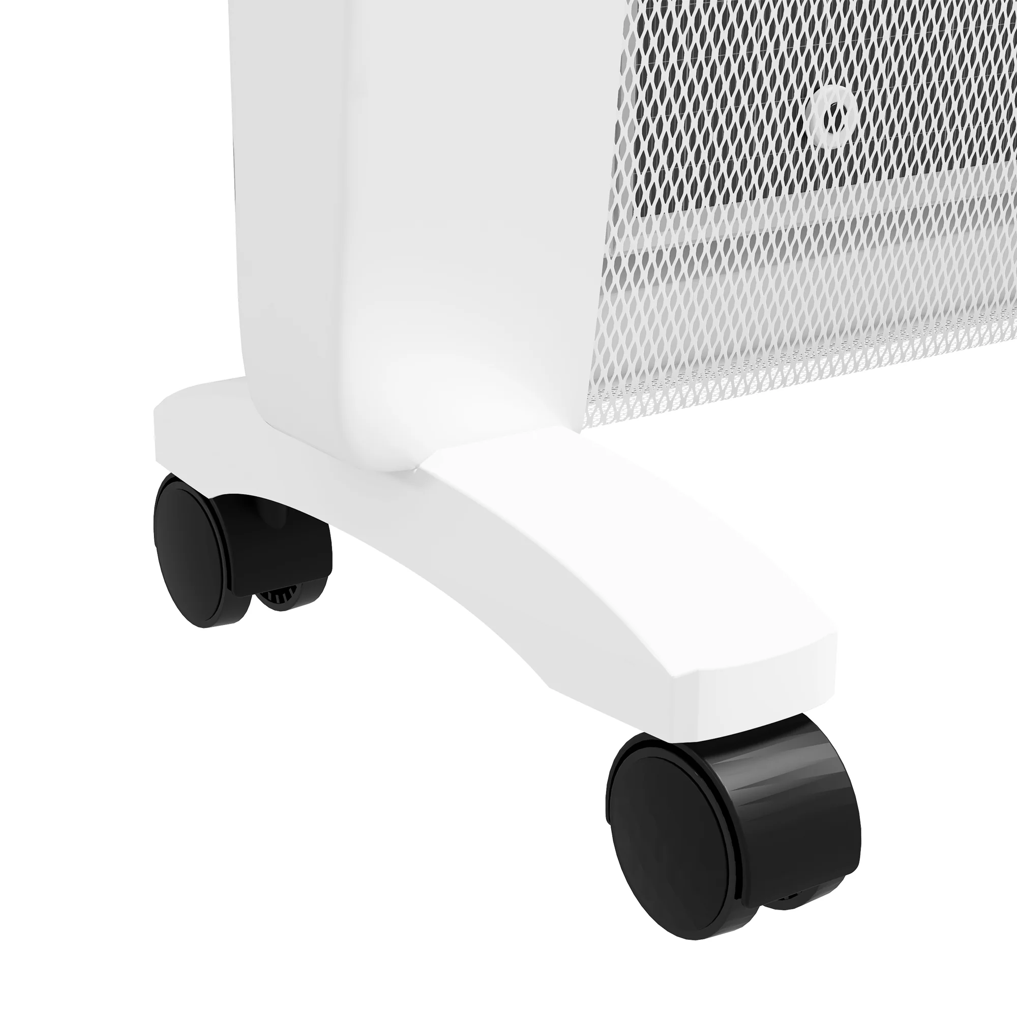 HOMCOM Mica Electric Space Heater, Portable Heater, 2 Heat Settings, White/Grey - Image 9