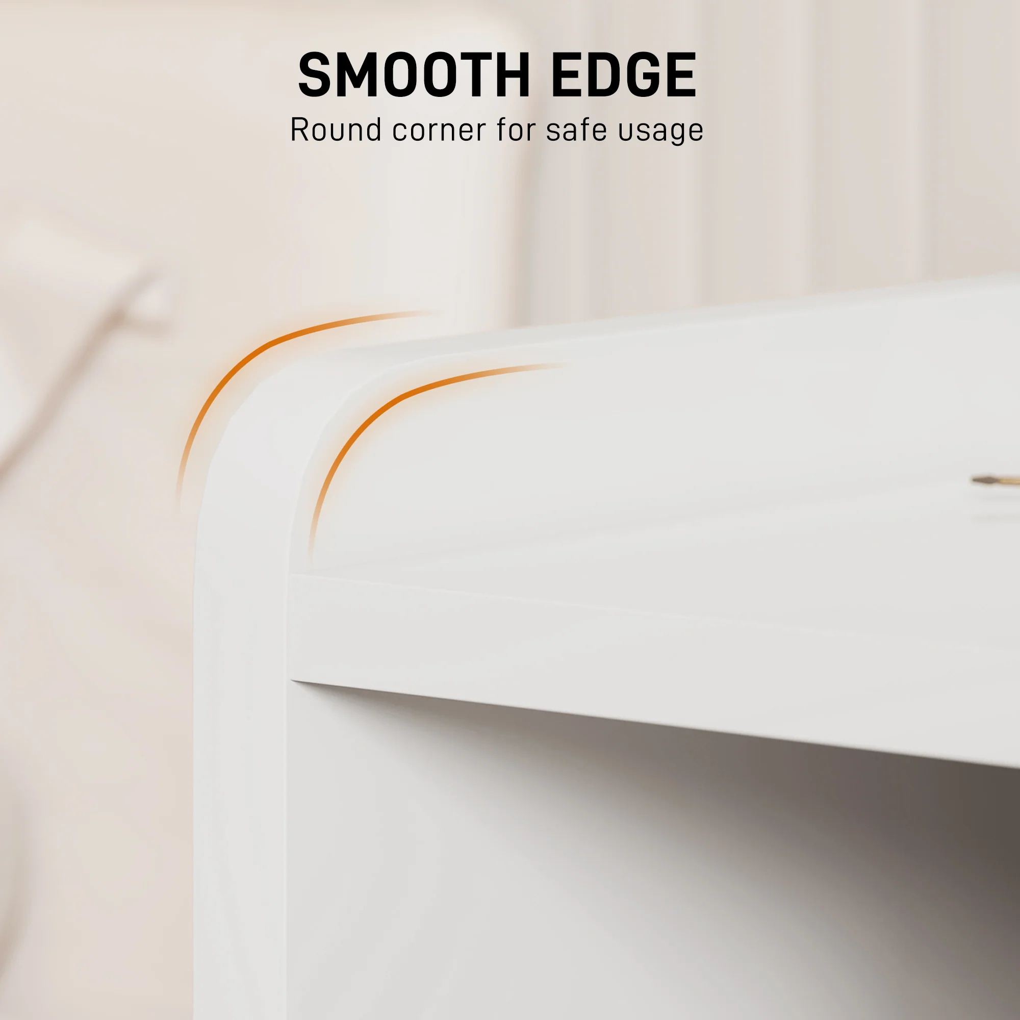 HOMCOM Modern Bedside Table With 2 Drawers And Open Shelves For Bedroom - Image 3