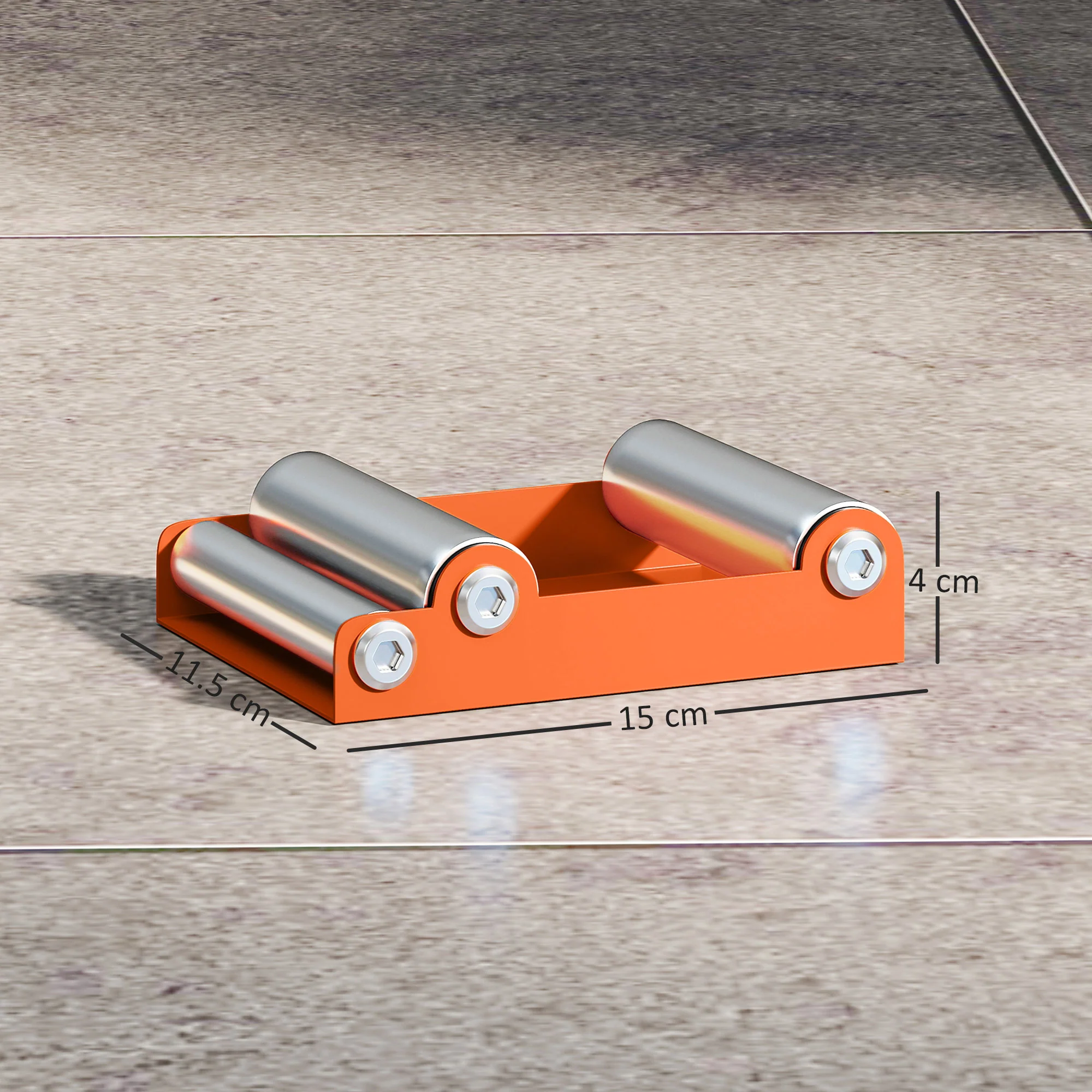 HOMCOM Motorcycle Wheel Roller Stand for Tyre Cleaning and Chain Lubrication - Image 5