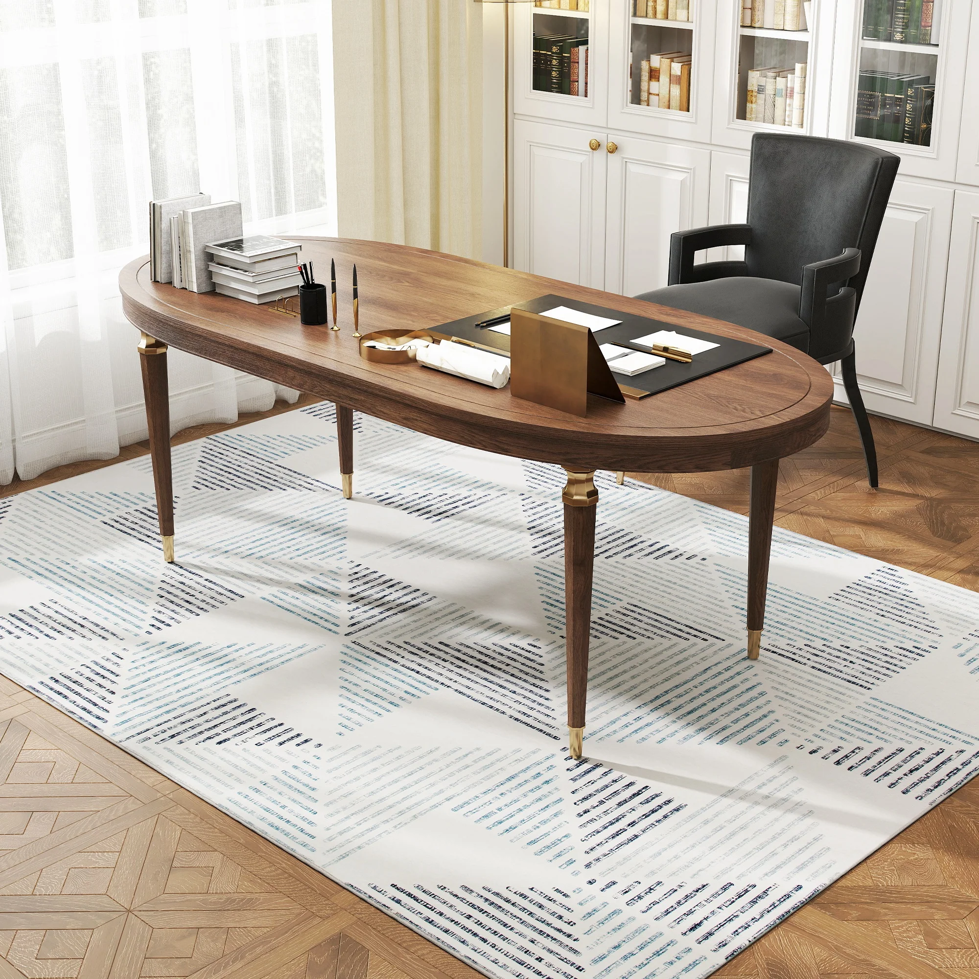 HOMCOM Non-Slip Large Rug for Living Room - Image 18