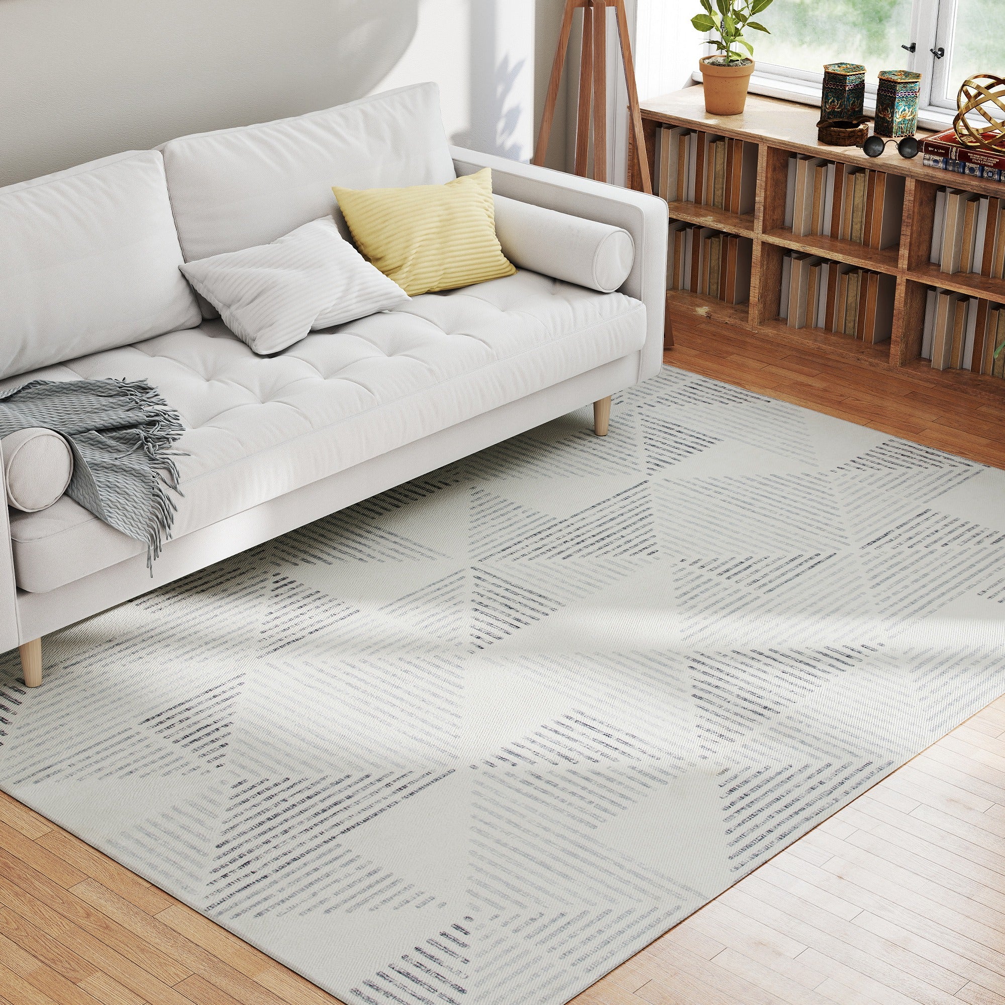 HOMCOM Non-Slip Large Rug for Living Room - Image 11