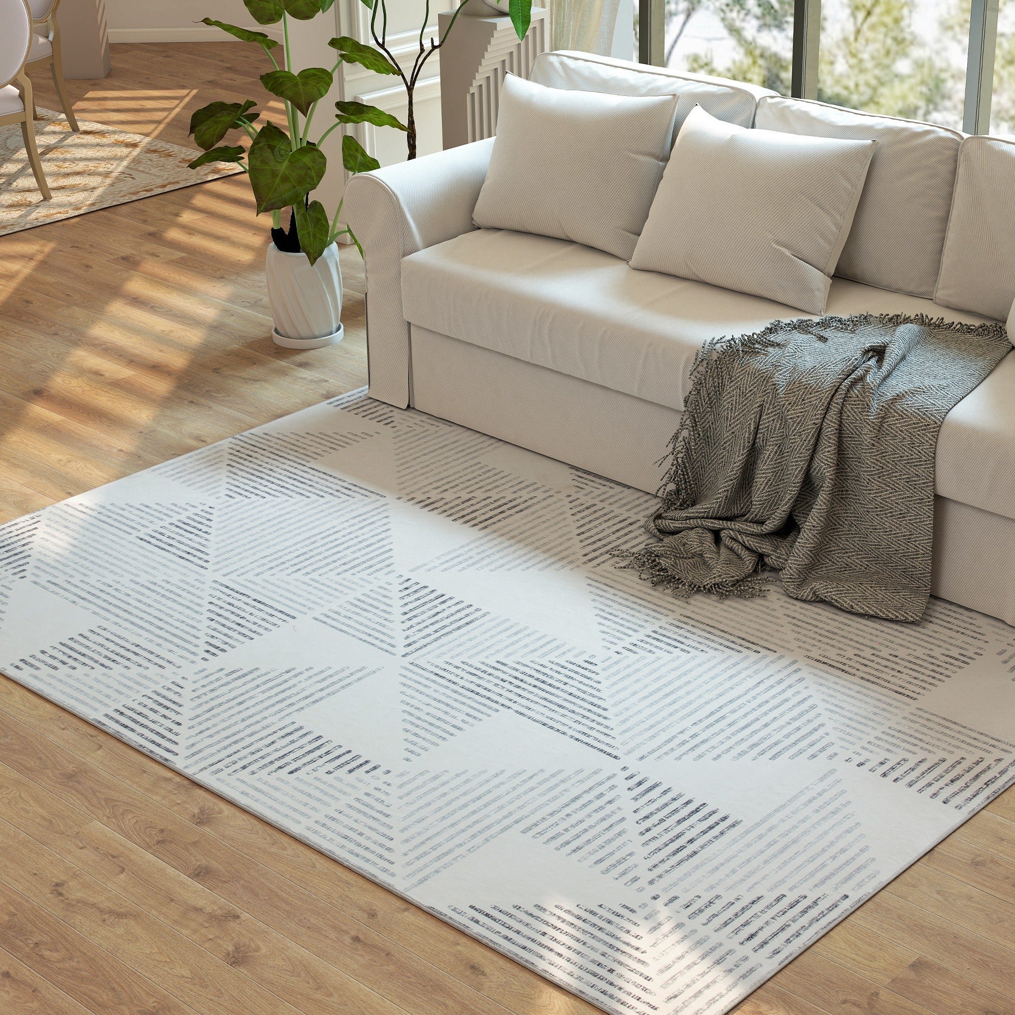 HOMCOM Non-Slip Large Rug for Living Room - Image 17