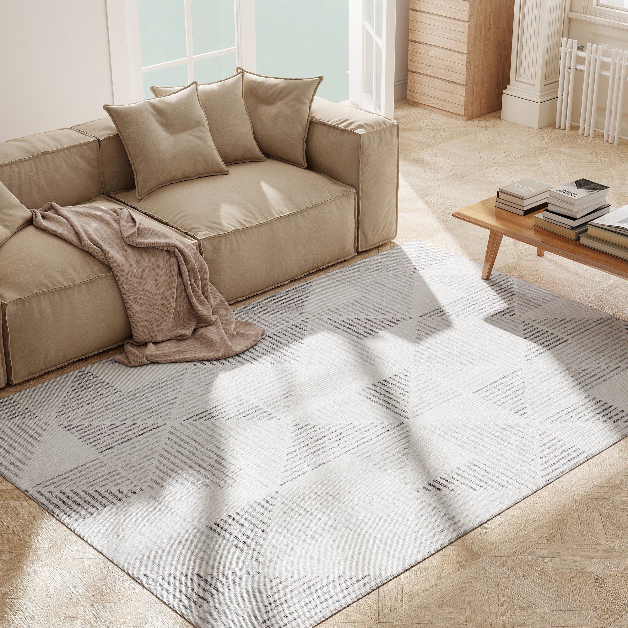 HOMCOM Non-Slip Large Rug for Living Room - Image 18