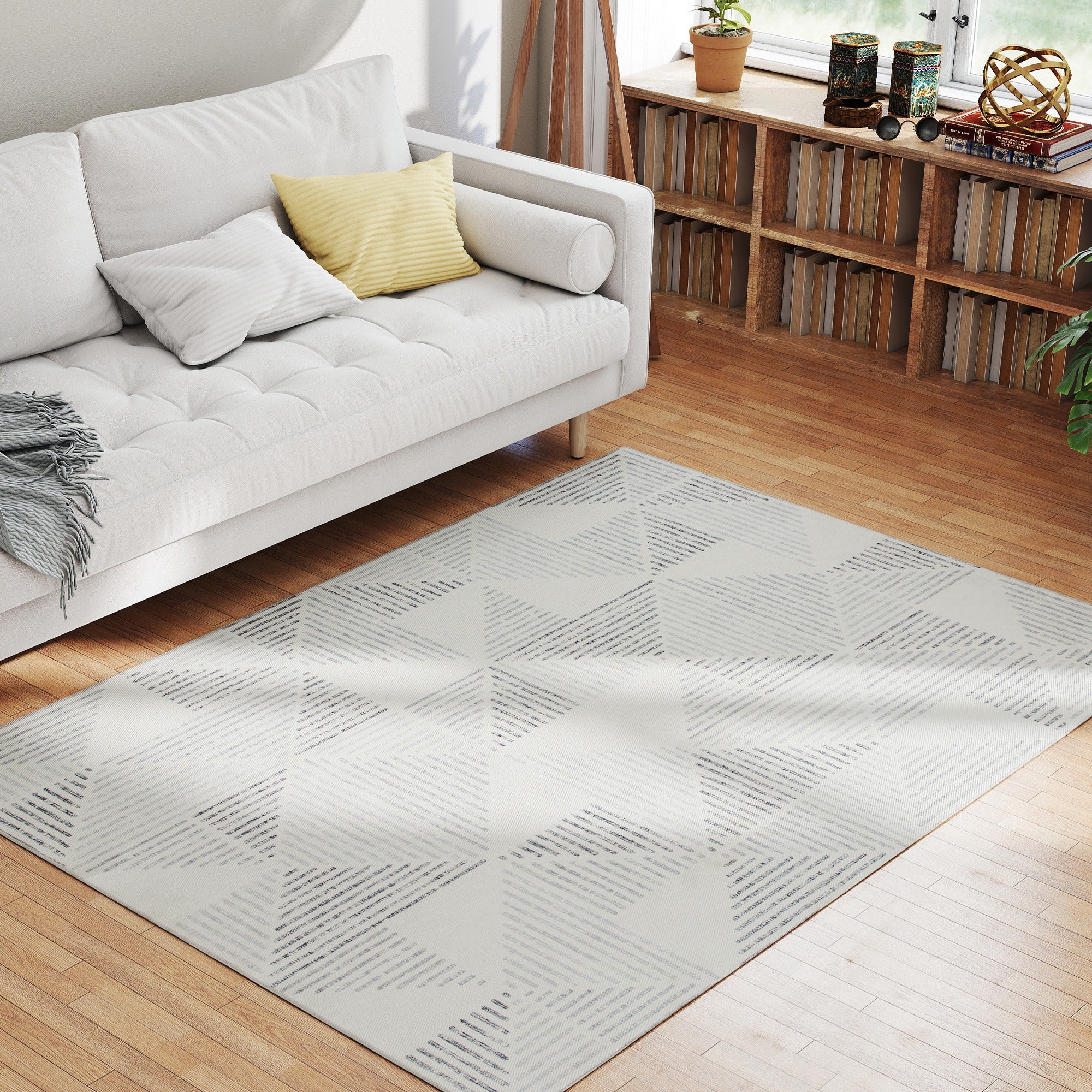 HOMCOM Non-Slip Large Rug for Living Room - Image 2