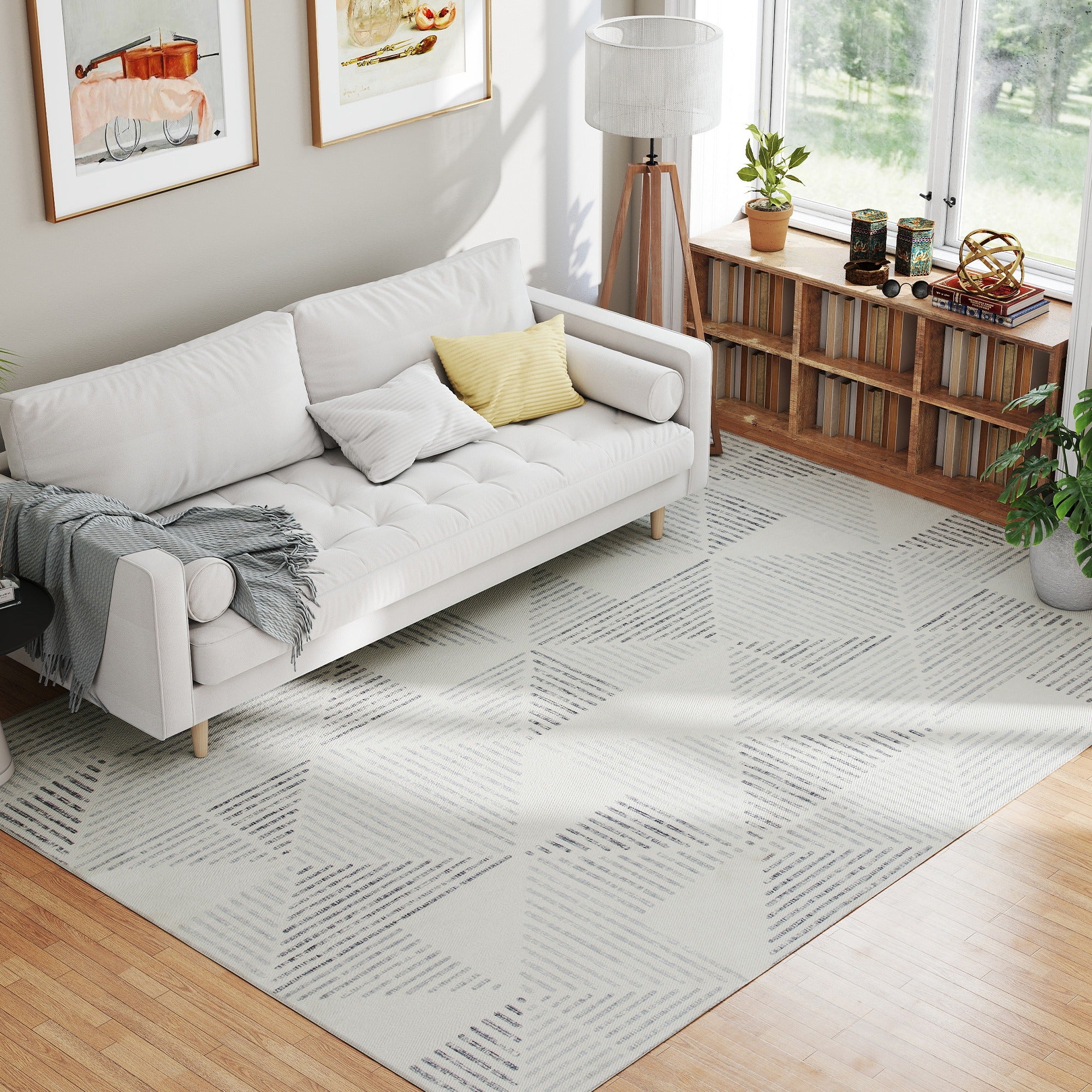 HOMCOM Non-Slip Large Rug for Living Room - Image 20