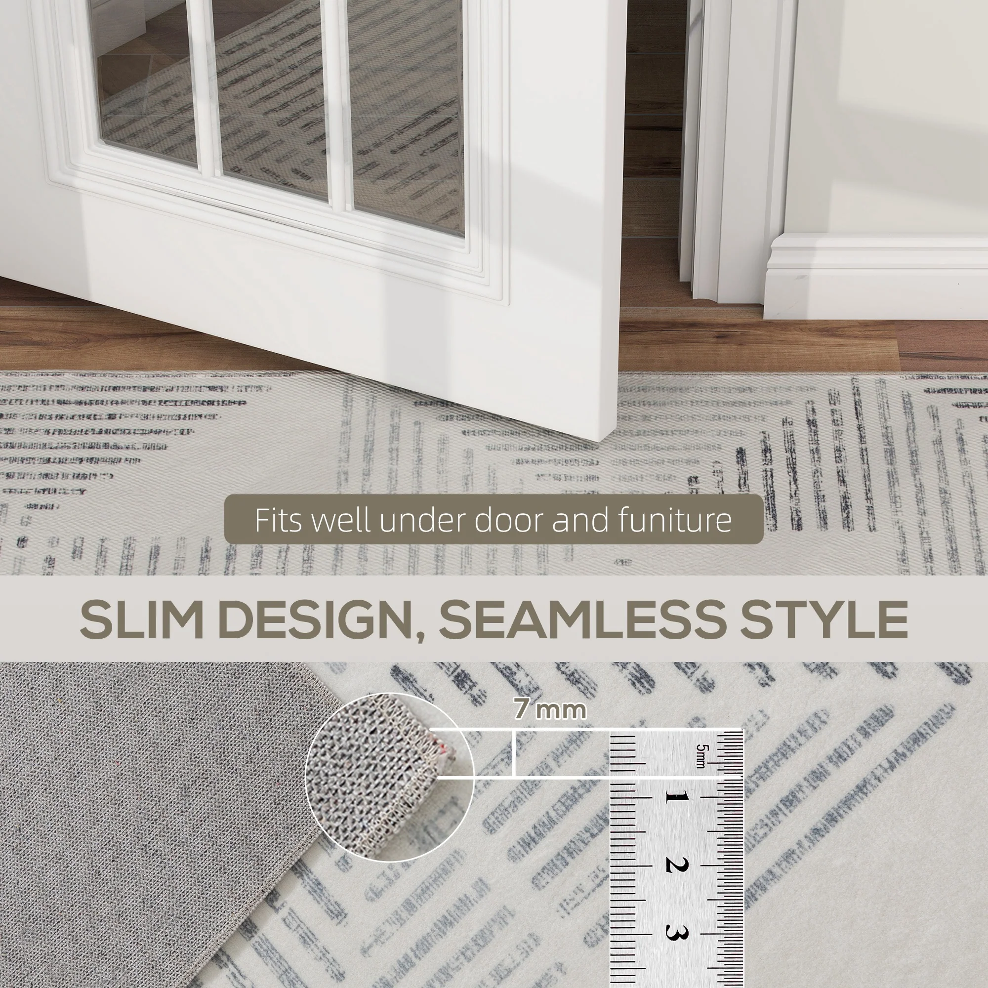 HOMCOM Non-Slip Large Rug for Living Room - Image 25