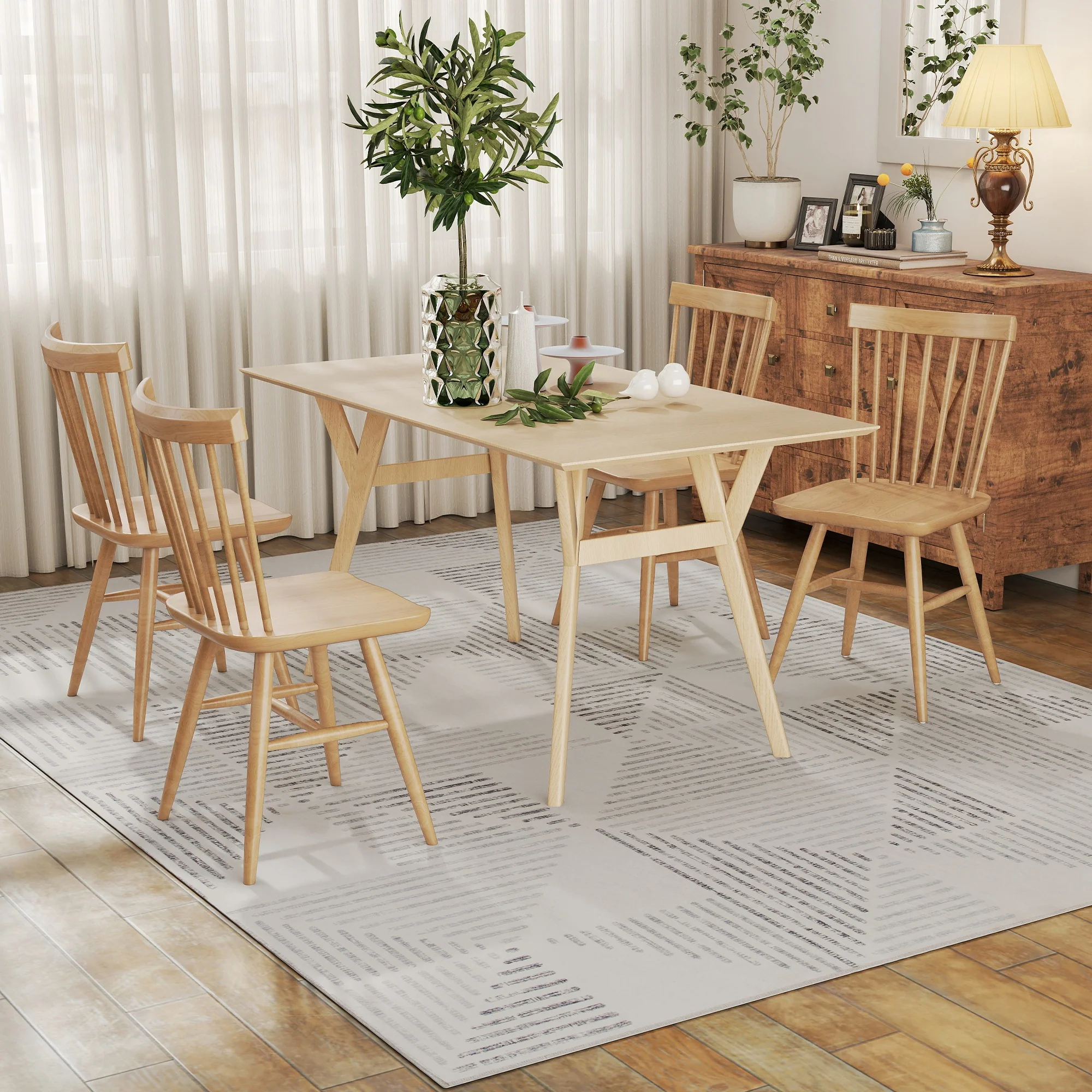 HOMCOM Non-Slip Large Rug for Living Room - Image 27